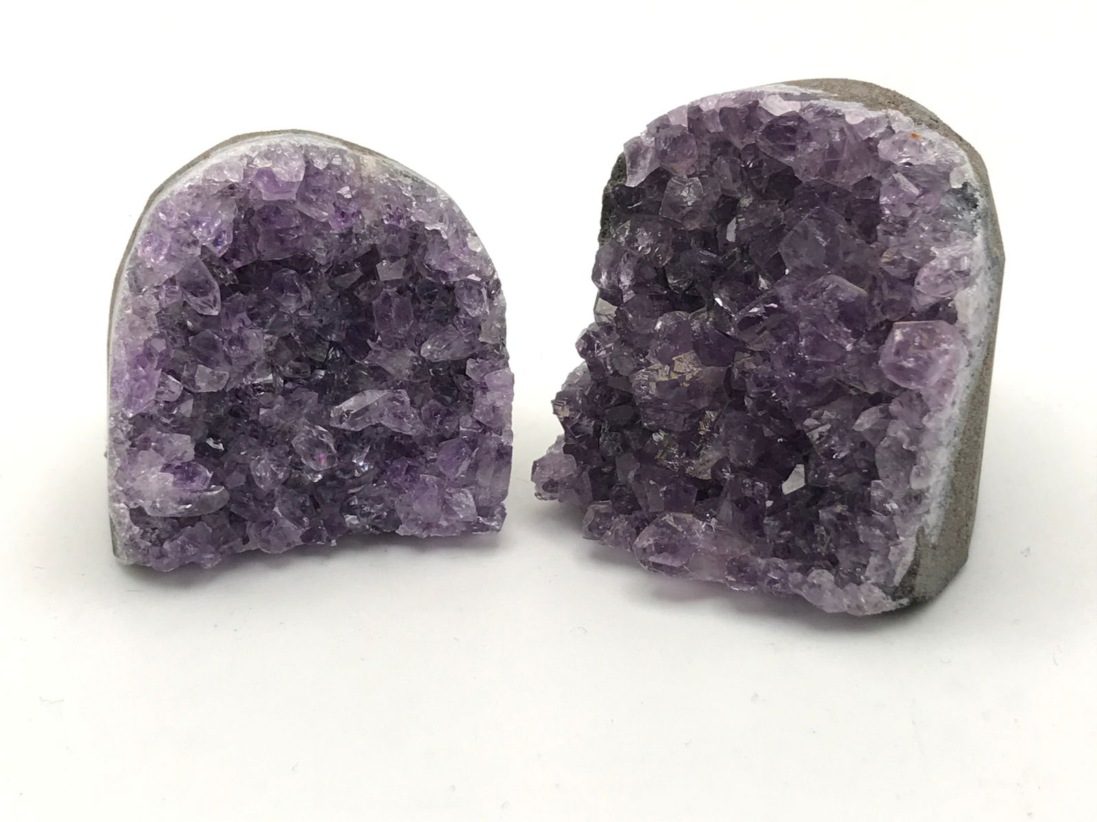 LOT OF 2 RAW AMETHYST GEODES (1 of 1)
