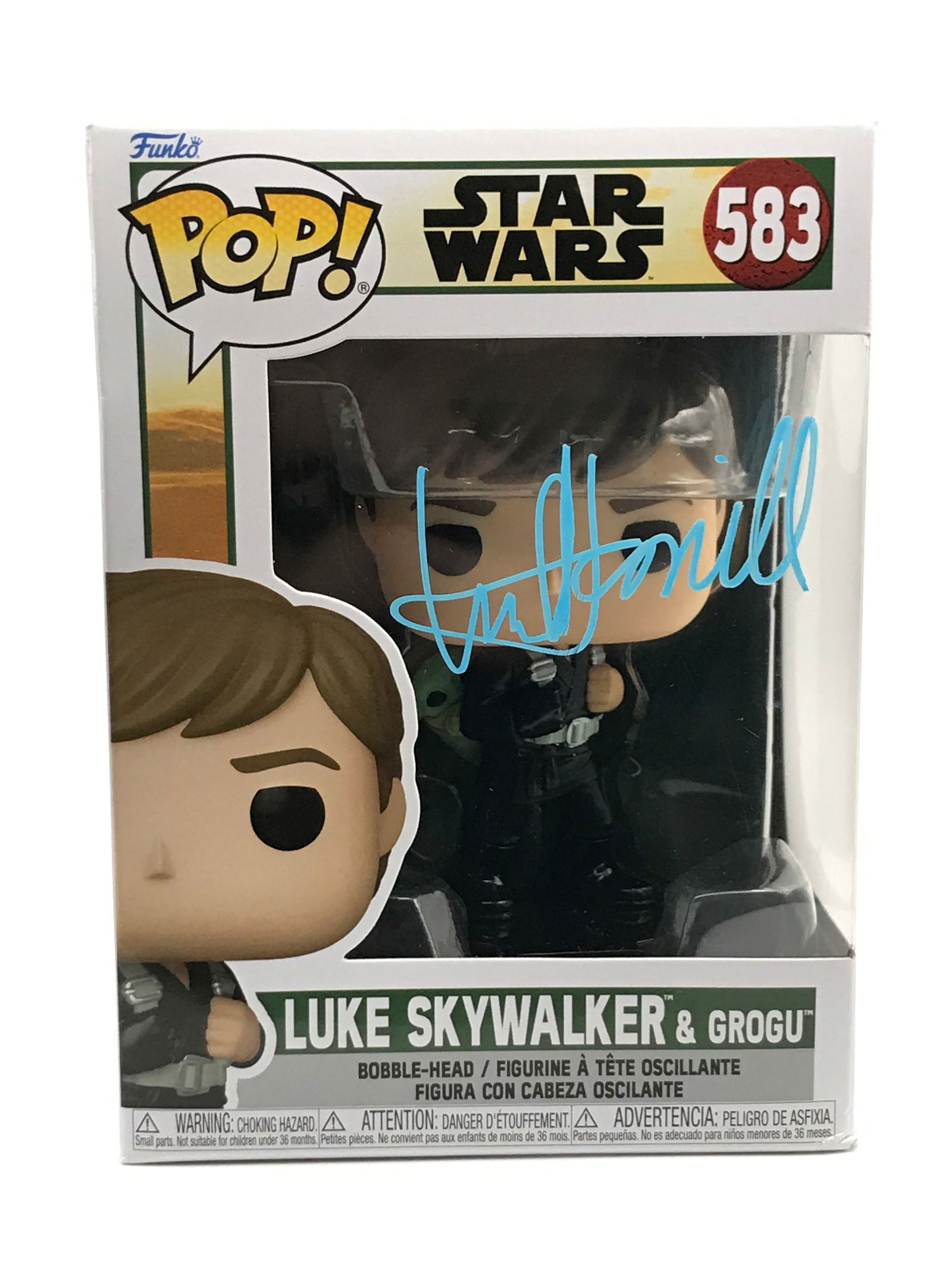 MARK HAMILL SIGNED LUKE SKYWALKER FUNKO POP - KB COA (1 of 2)