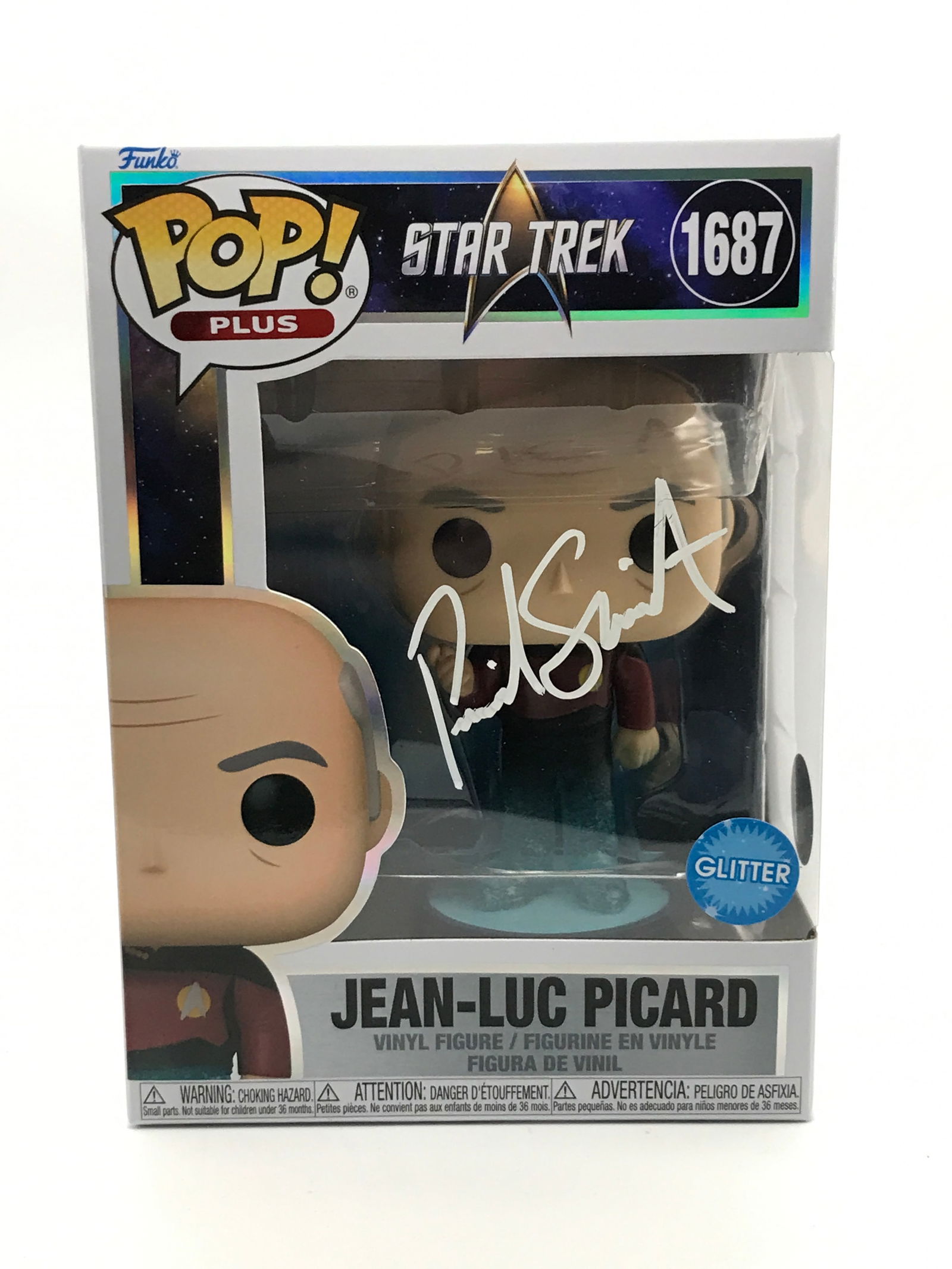 PATRICK STEWART SIGNED JEAN LUC PICARD Star Trek FUNKO POP - KB COA (1 of 2)