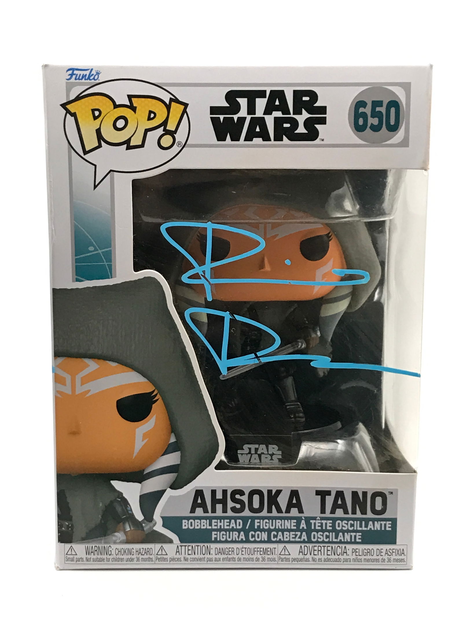 ROSARIO DAWSON SIGNED AHSOKA Star Wars FUNKO POP - KB COA (1 of 2)
