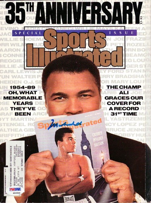 Muhammad Ali Autographed Sports Illustrated Magazine PSA (1 of 2)