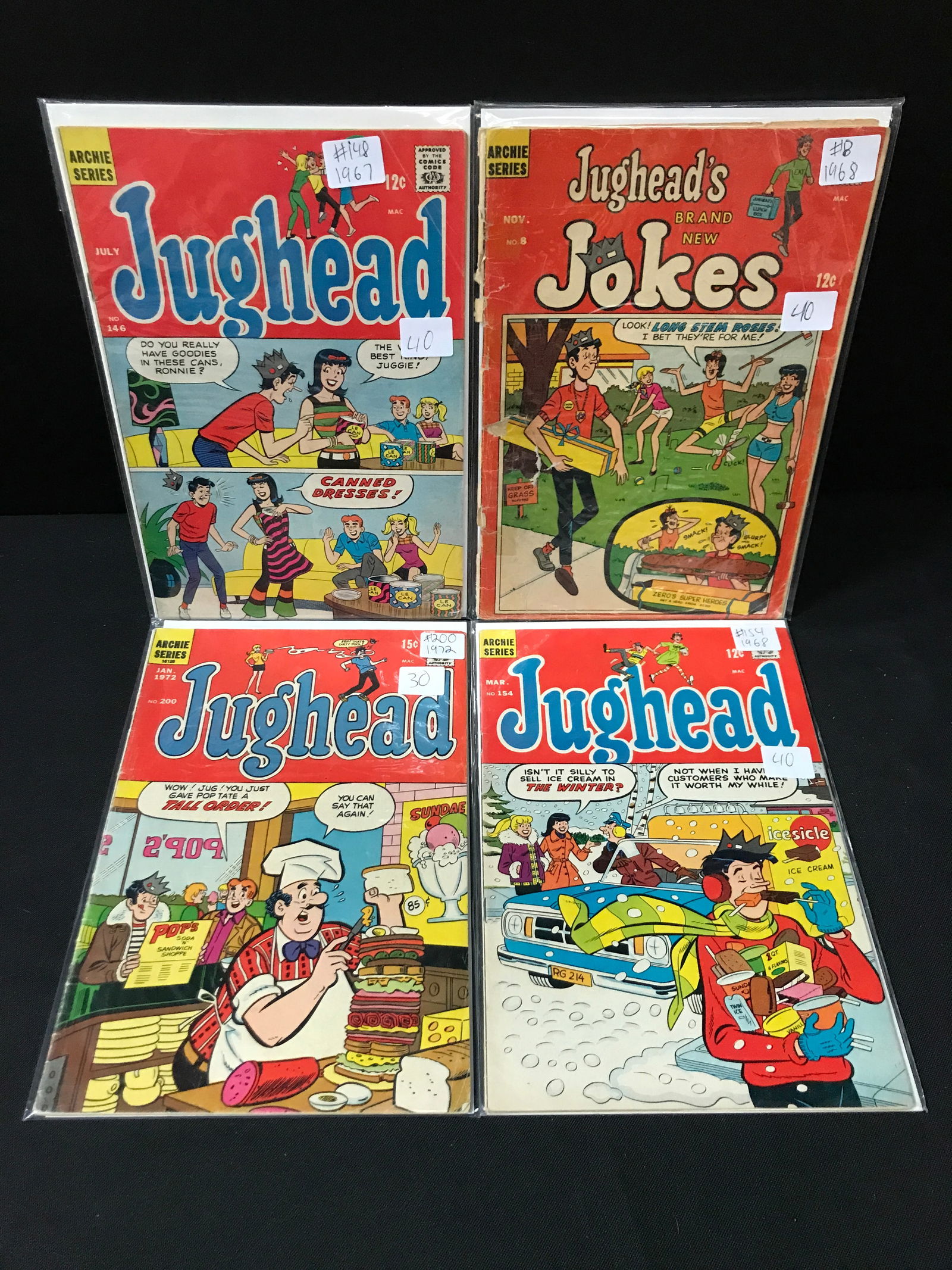 LOT OF 4 JUGHEAD COMICS - ARCHIE SERIES (1 of 1)