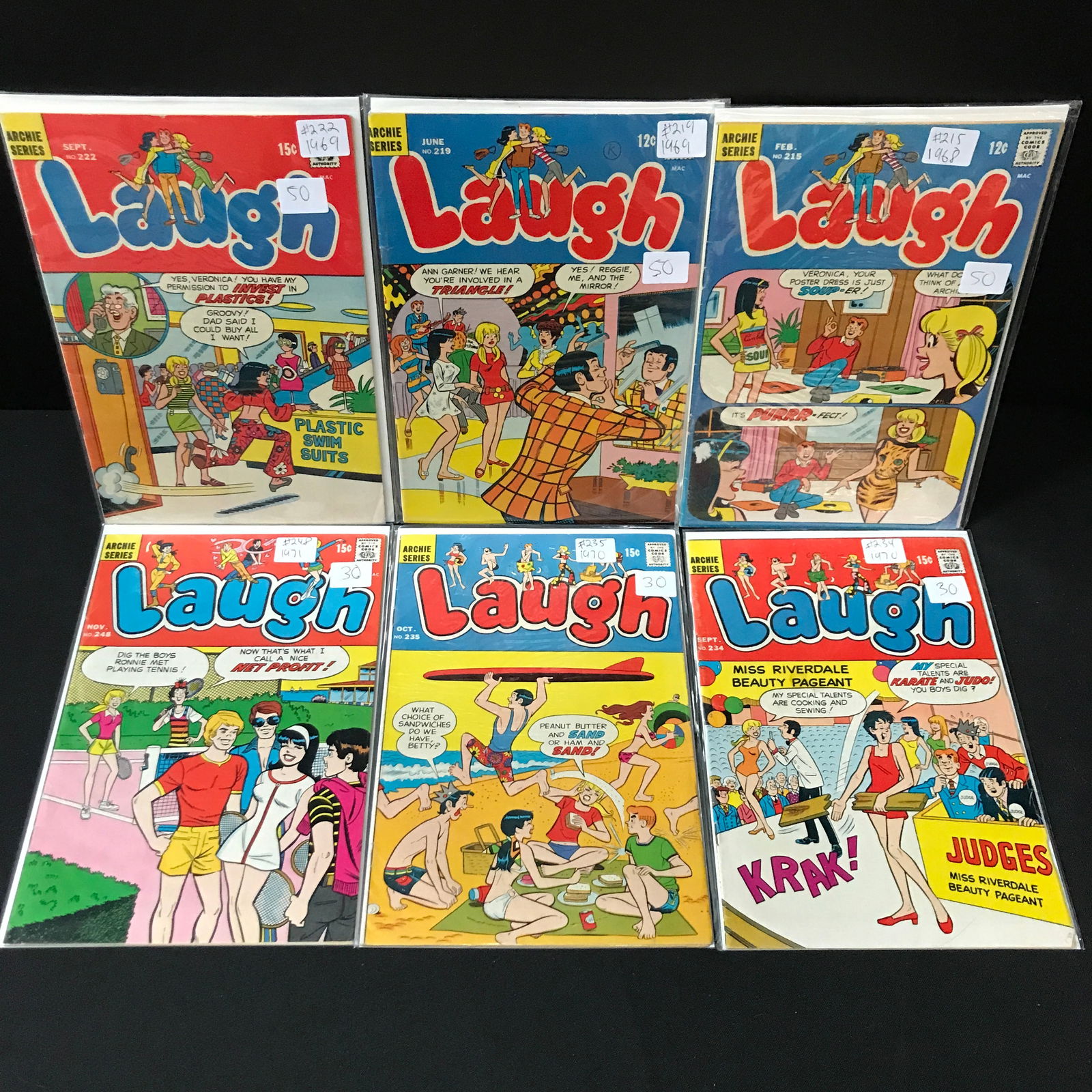 LOT OF 6 LAUGH COMICS - ARCHIE SERIES (1 of 1)