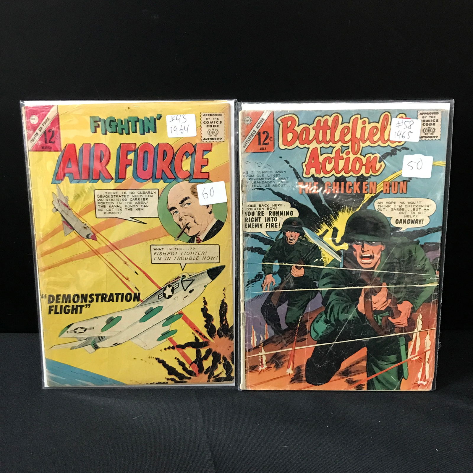 LOT OF 2 WAR BASED COMICS (1964-65) - CDC (1 of 1)