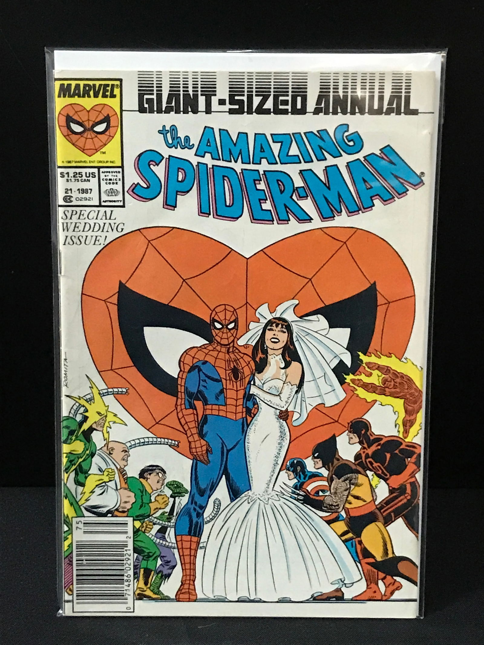THE AMAZING SPIDERMAN GIANT SIZED ANNUAL #21 SPECIAL WEDDING ISSUE - MARVEL COMICS (1 of 1)