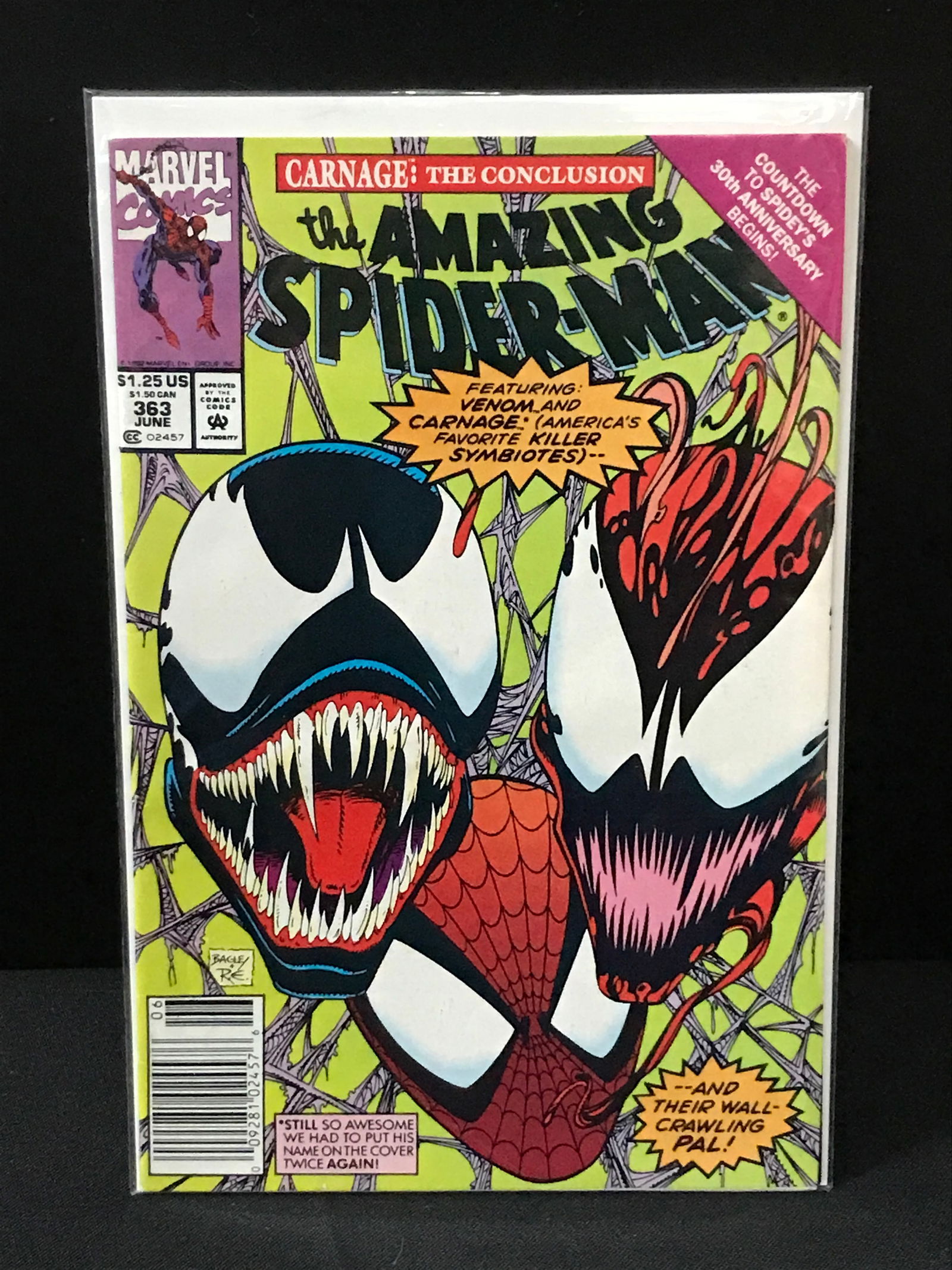 THE AMAZING SPIDERMAN #363 - MARVEL COMICS (1 of 1)