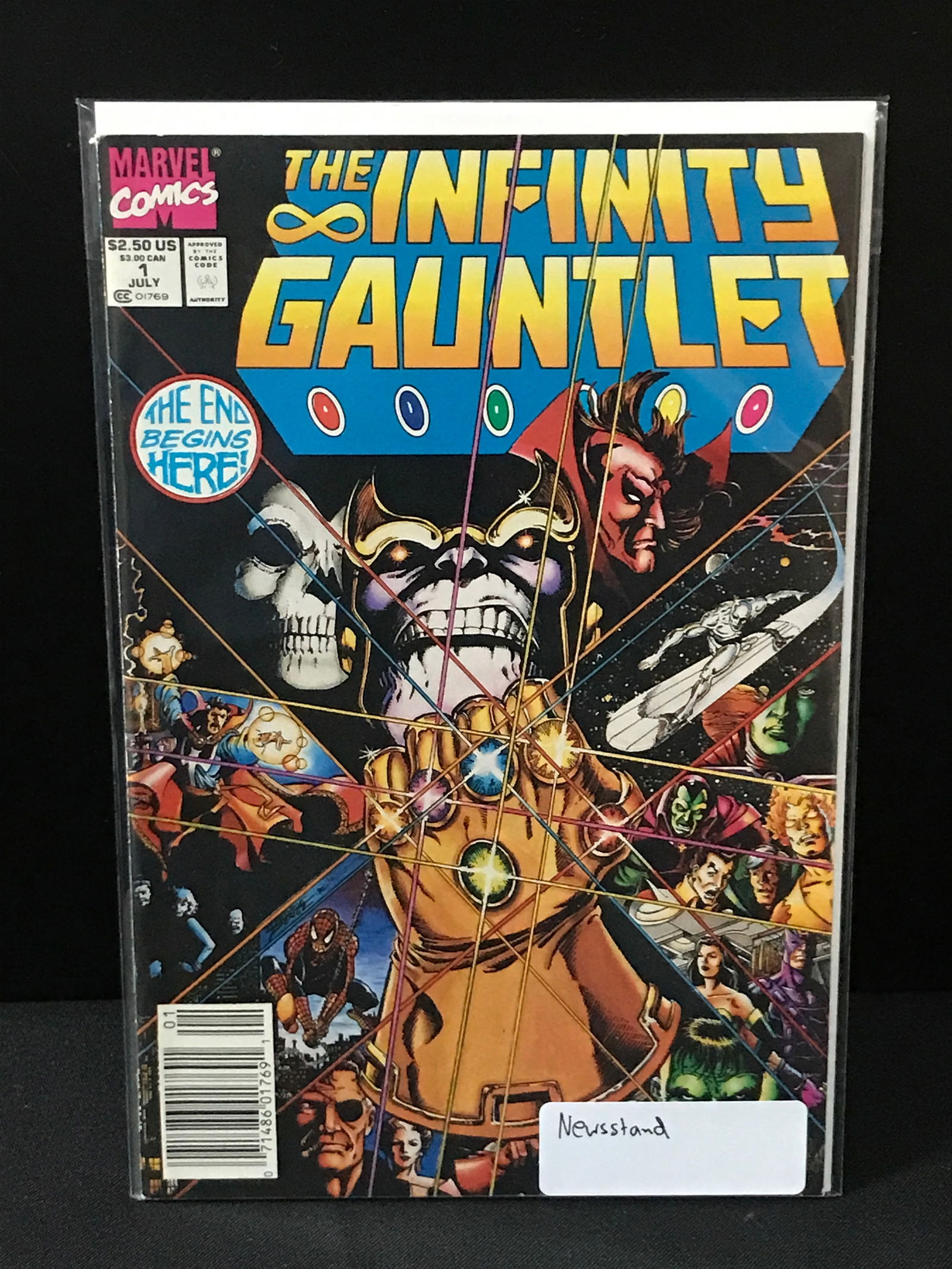 THE INFINITY GAUNTLET NEWSSTAND EDITION #1 - MARVEL COMICS (1 of 1)