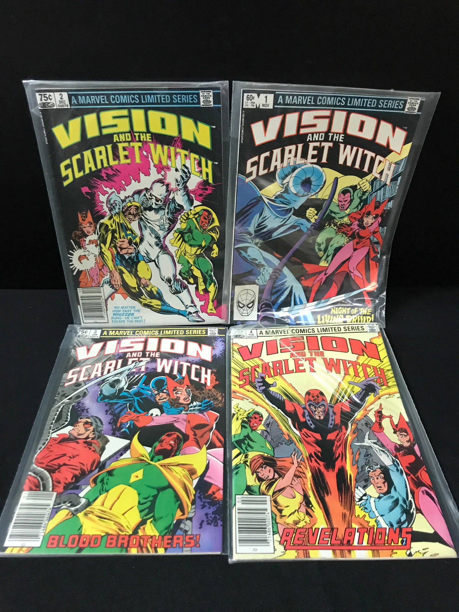 LOT OF 4 COMICS - VISION AND THE SCARLET WITCH #1-4 OF A LIMITED SERIES - MARVEL COMICS (1 of 1)