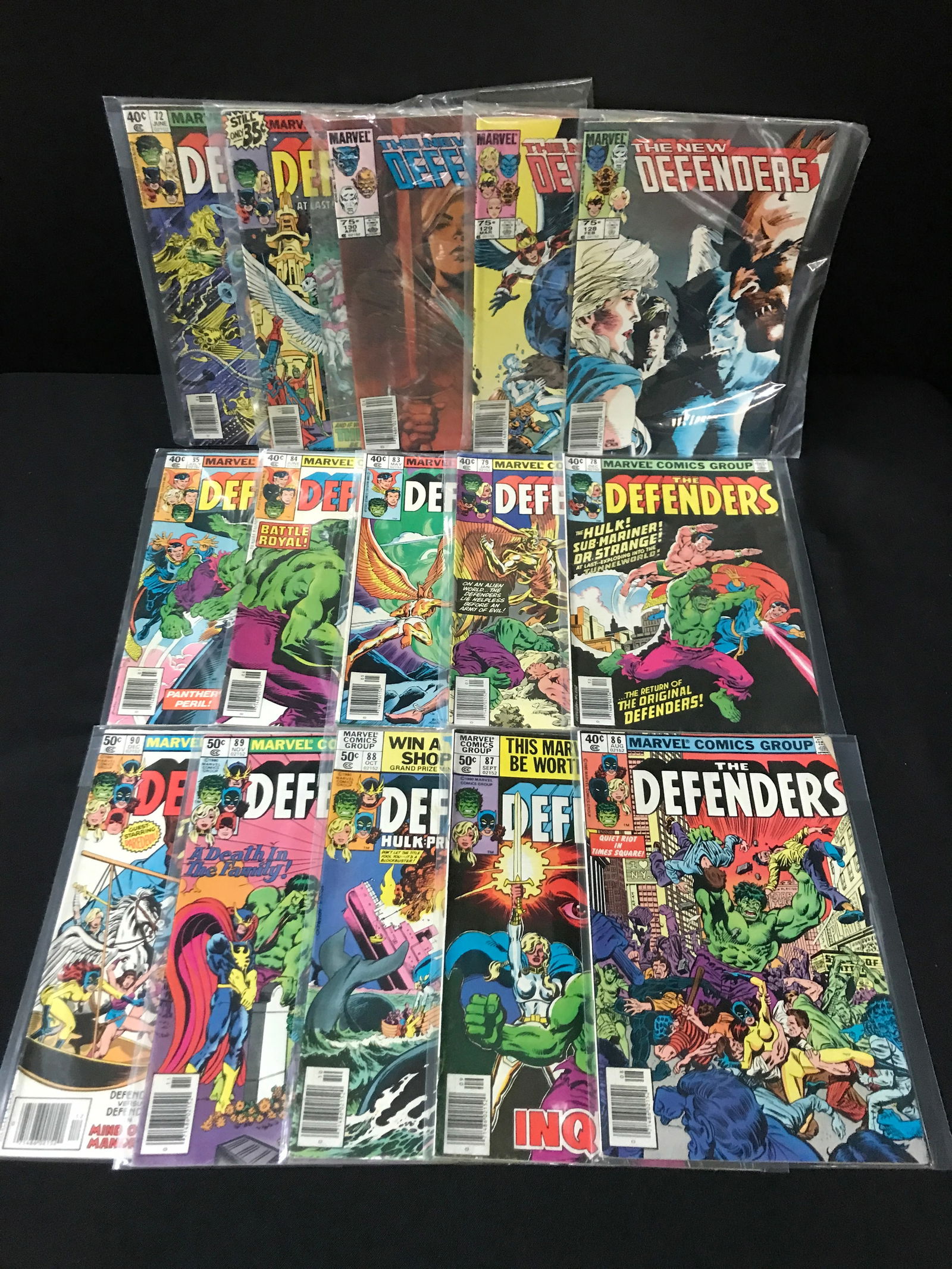 LOT OF 15 THE NEW DEFENDERS COMICS - MARVEL COMICS (1 of 1)