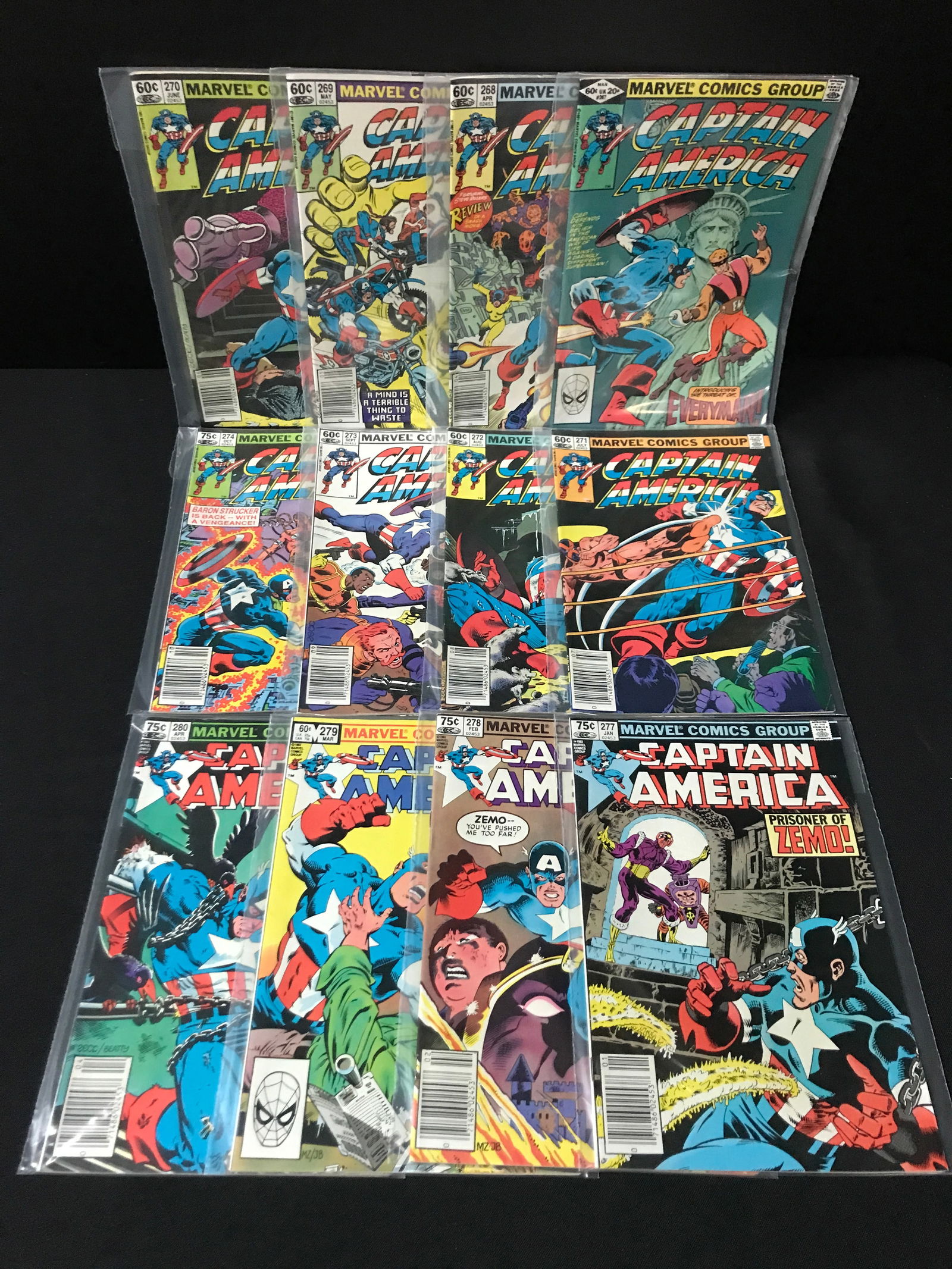 LOT OF 12 Captain America COMICS - MARVEL COMICS (1 of 1)