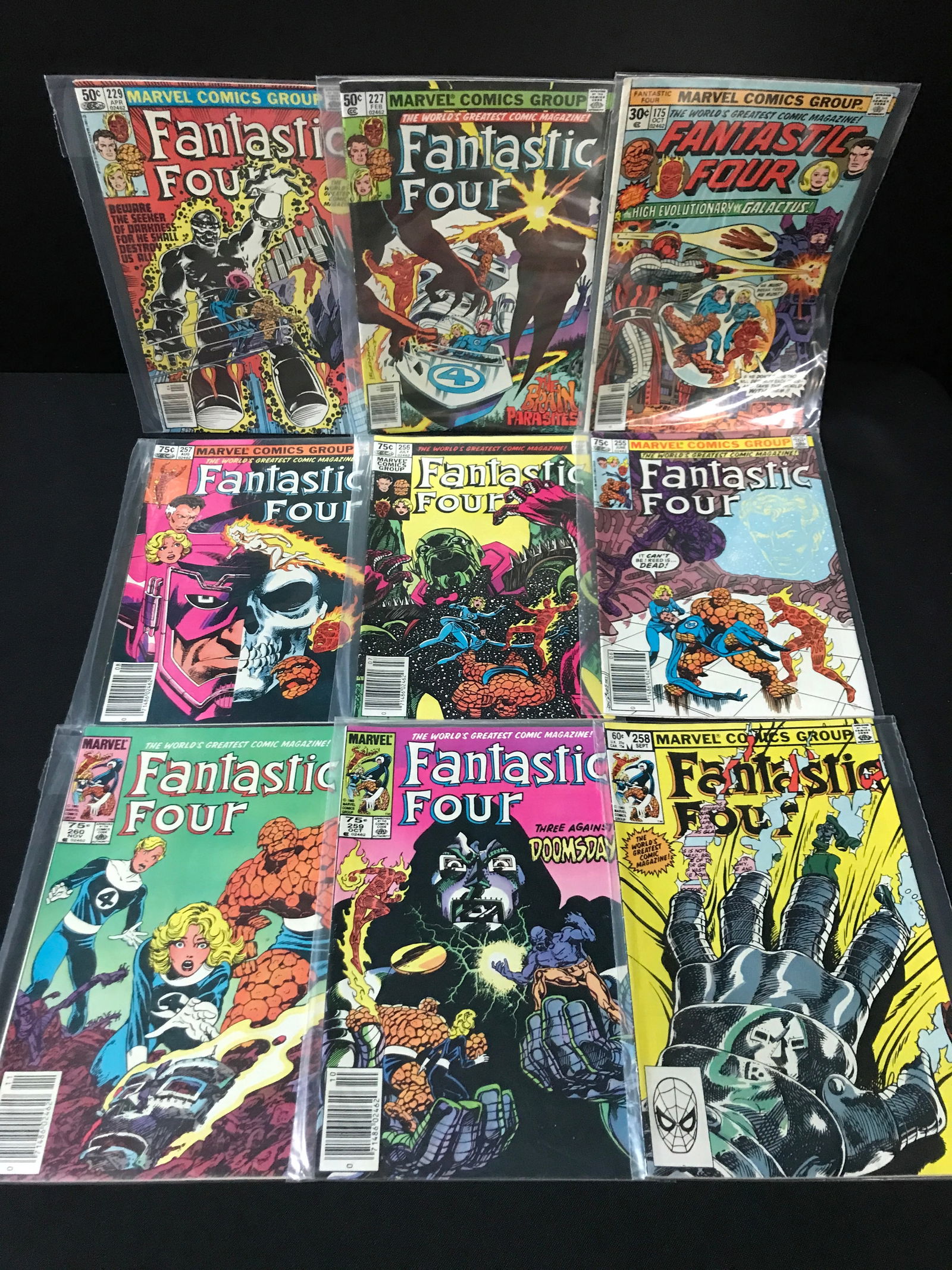 LOT OF 9 FANTASTIC FOUR COMICS - MARVEL COMICS (1 of 1)