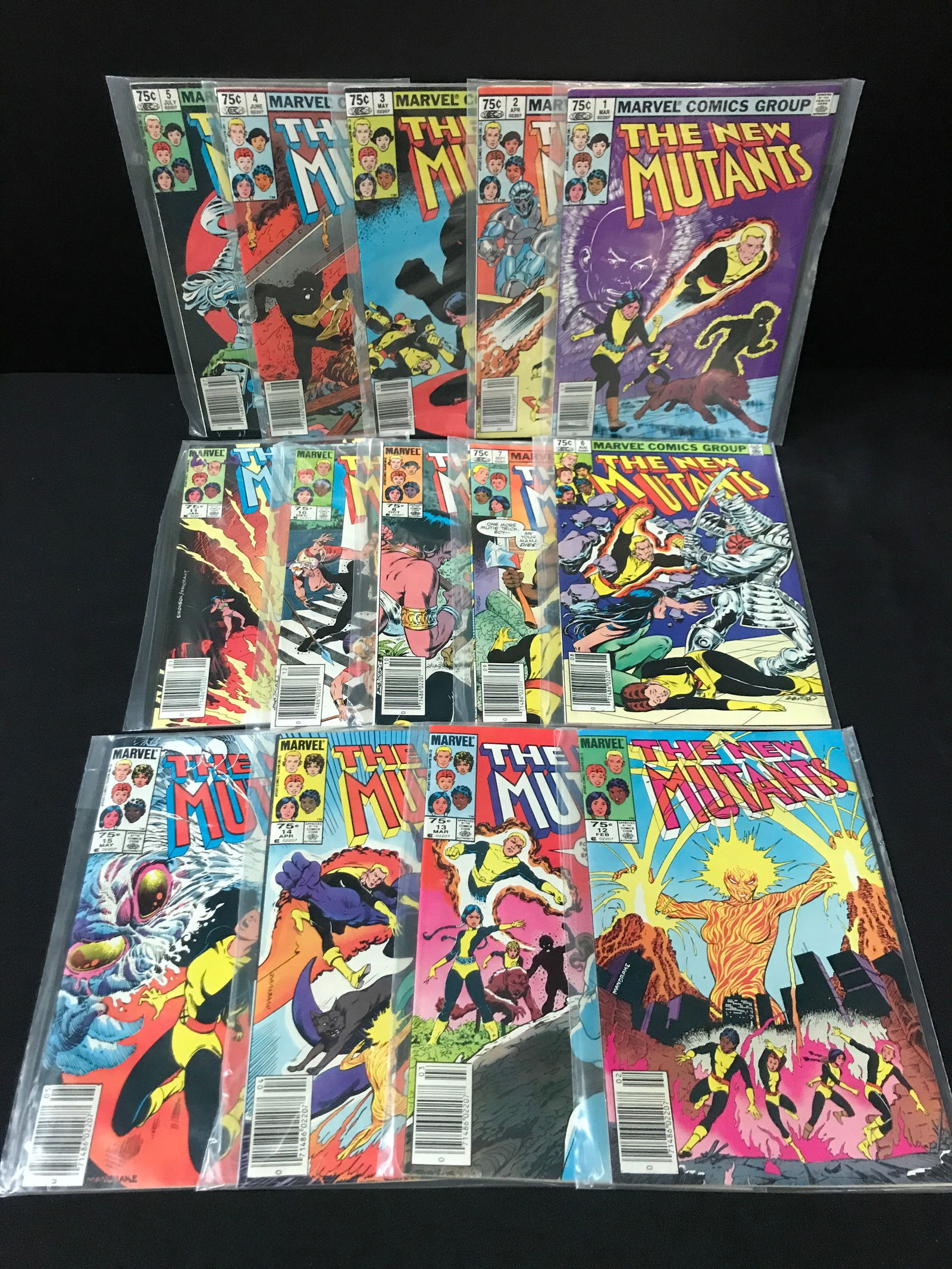 LOT OF 14 THE NEW MUTANTS COMICS - MARVEL COMICS (1 of 1)