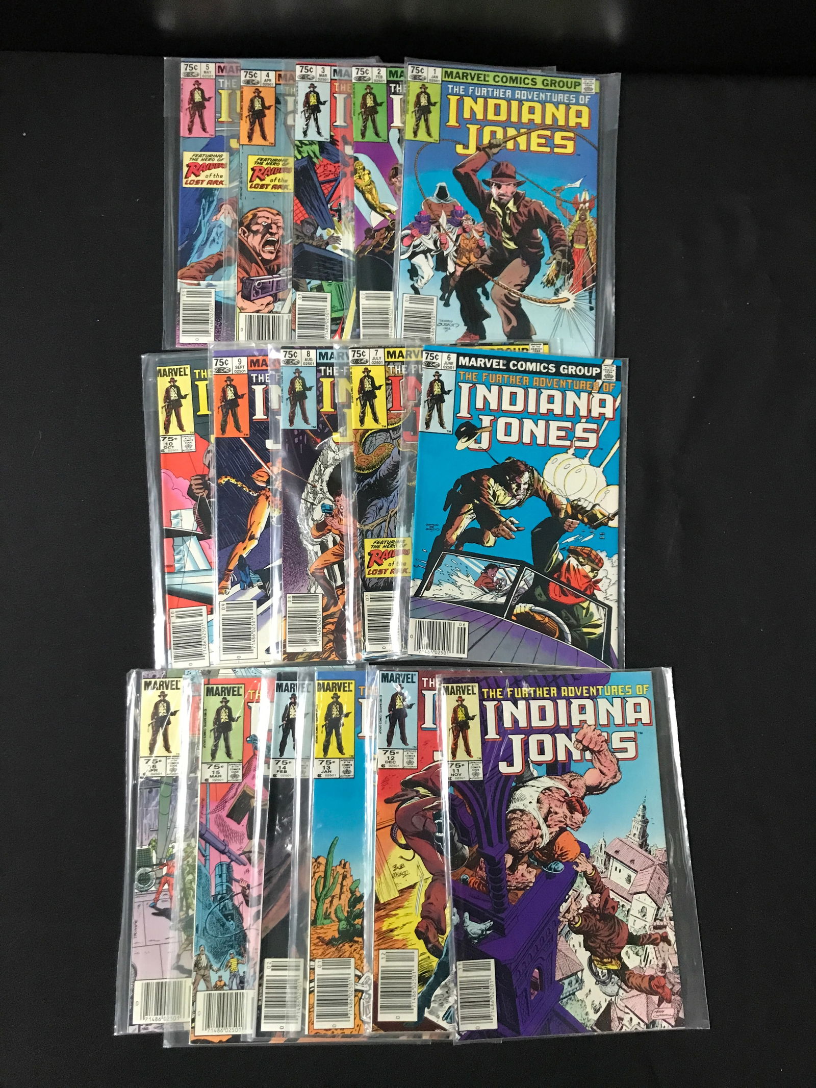LOT OF INDIANA JONES COMICS #1-16 - MARVEL COMICS (1 of 1)