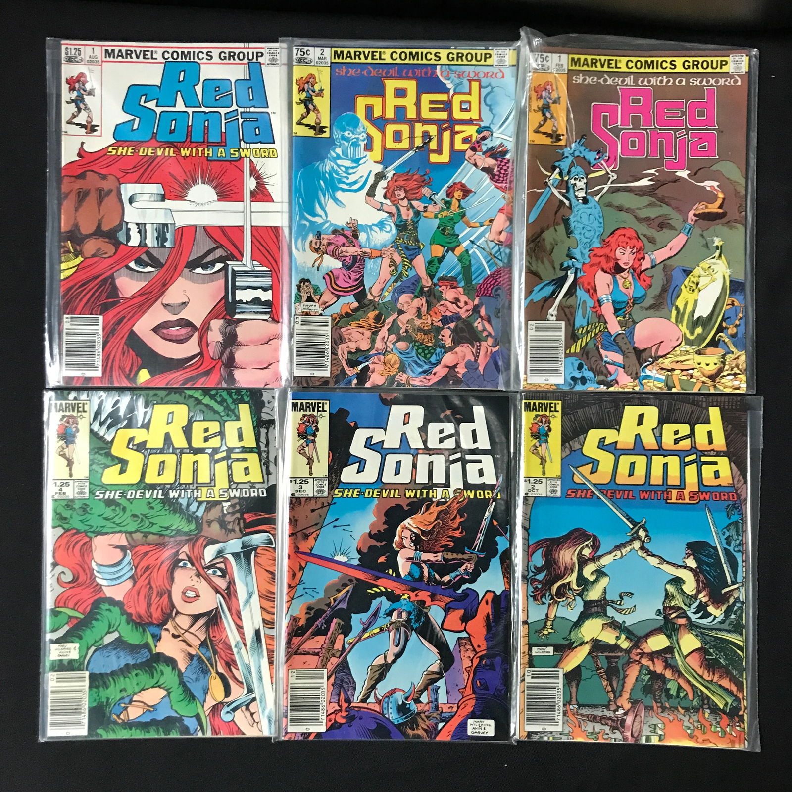 LOT OF 6 RED SONJA COMICS - MARVEL COMICS (1 of 1)