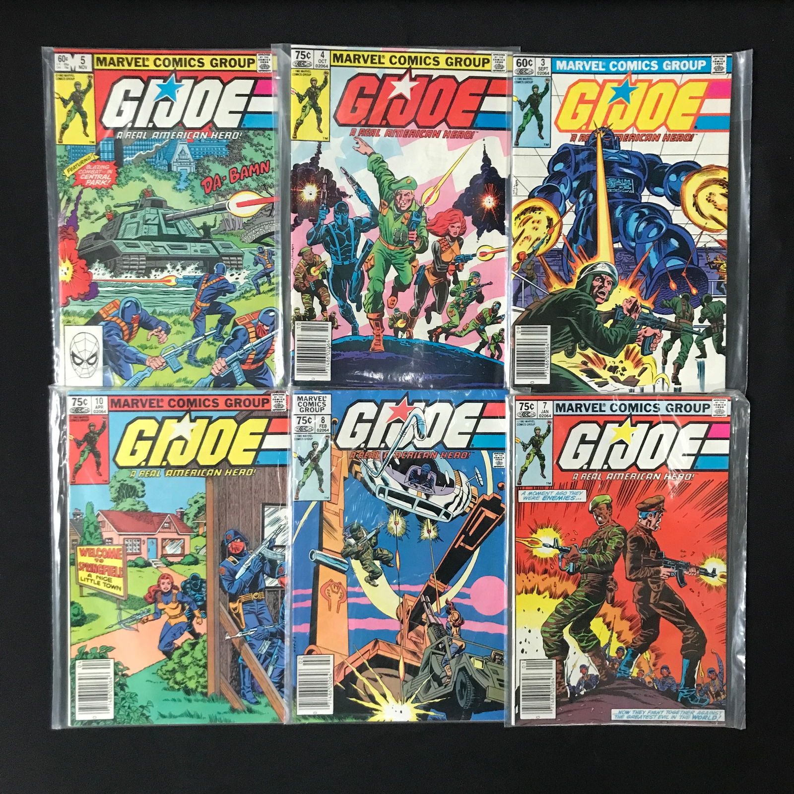 LOT OF 6 G.I JOE COMICS - MARVEL COMICS (1 of 1)