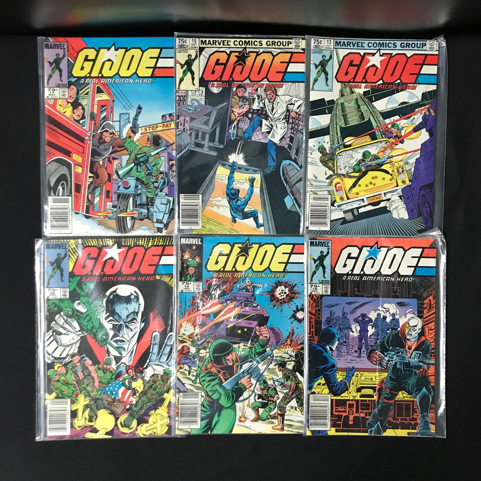 LOT OF 6 G.I JOE COMICS - MARVEL COMICS (1 of 1)