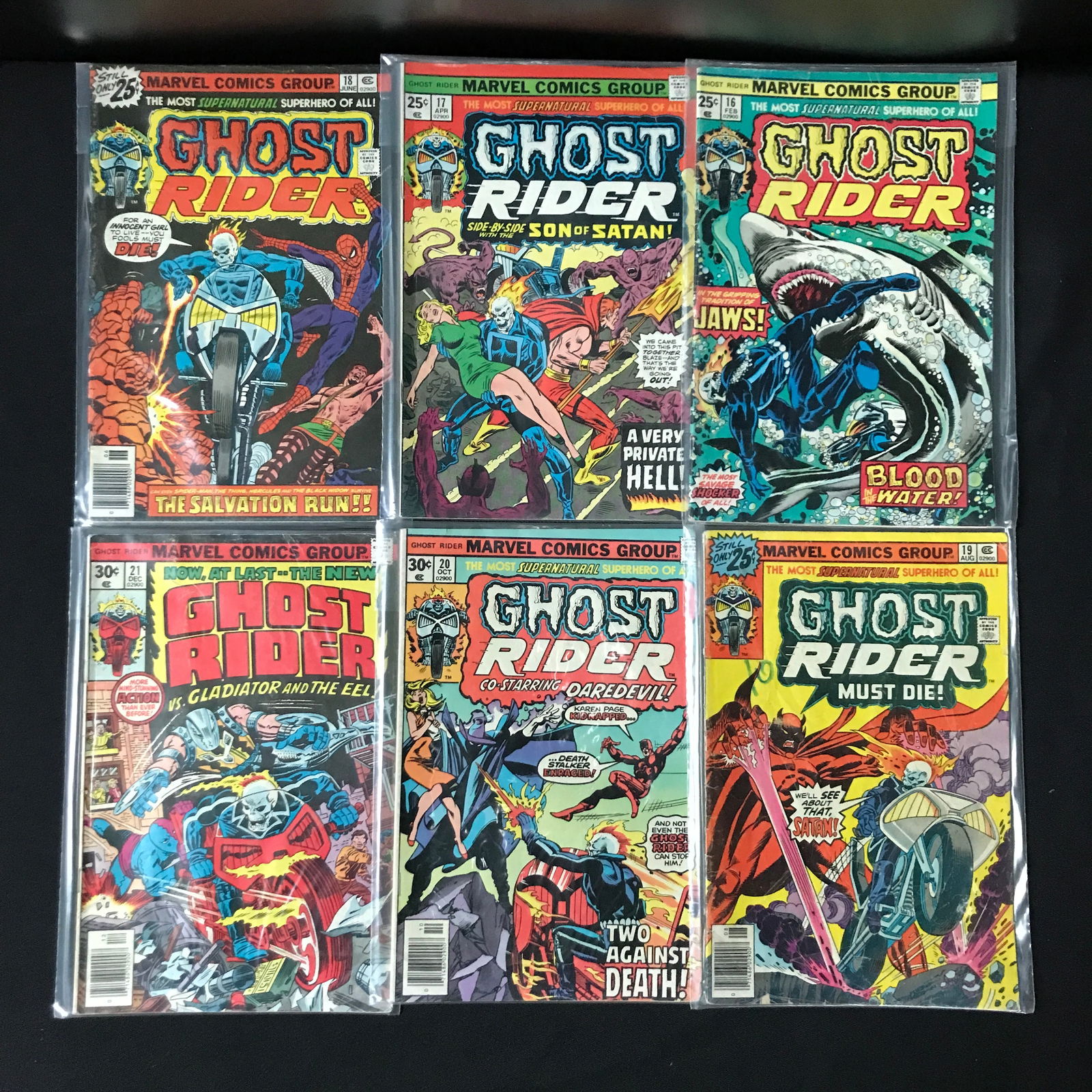 LOT OF 6 GHOST RIDER COMICS #16-21 - MARVEL COMICS (1 of 1)