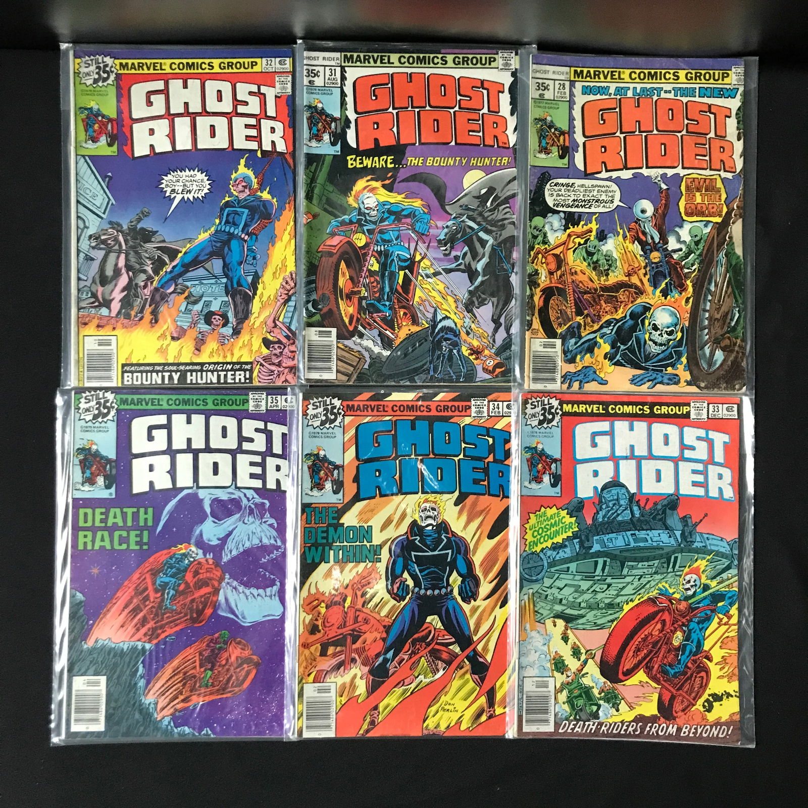 LOT OF 6 GHOST RIDER COMICS - MARVEL COMICS (1 of 1)