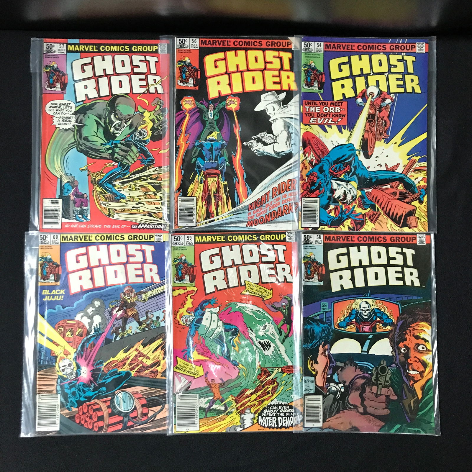 LOT OF 6 GHOST RIDER COMICS - MARVEL COMICS (1 of 1)