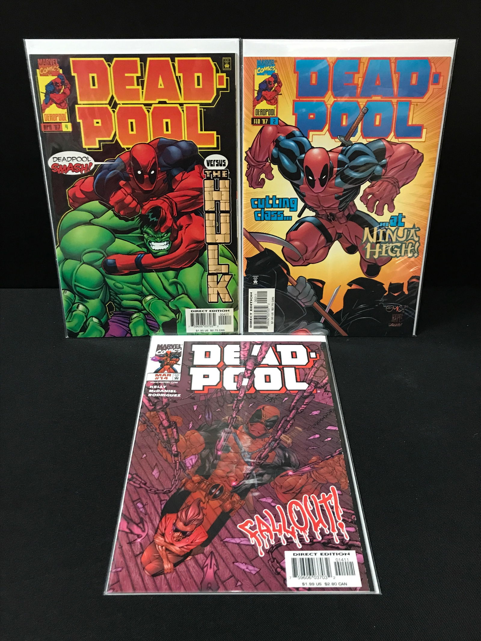 LOT OF 3 DEADPOOL COMICS - MARVEL COMICS (1 of 1)