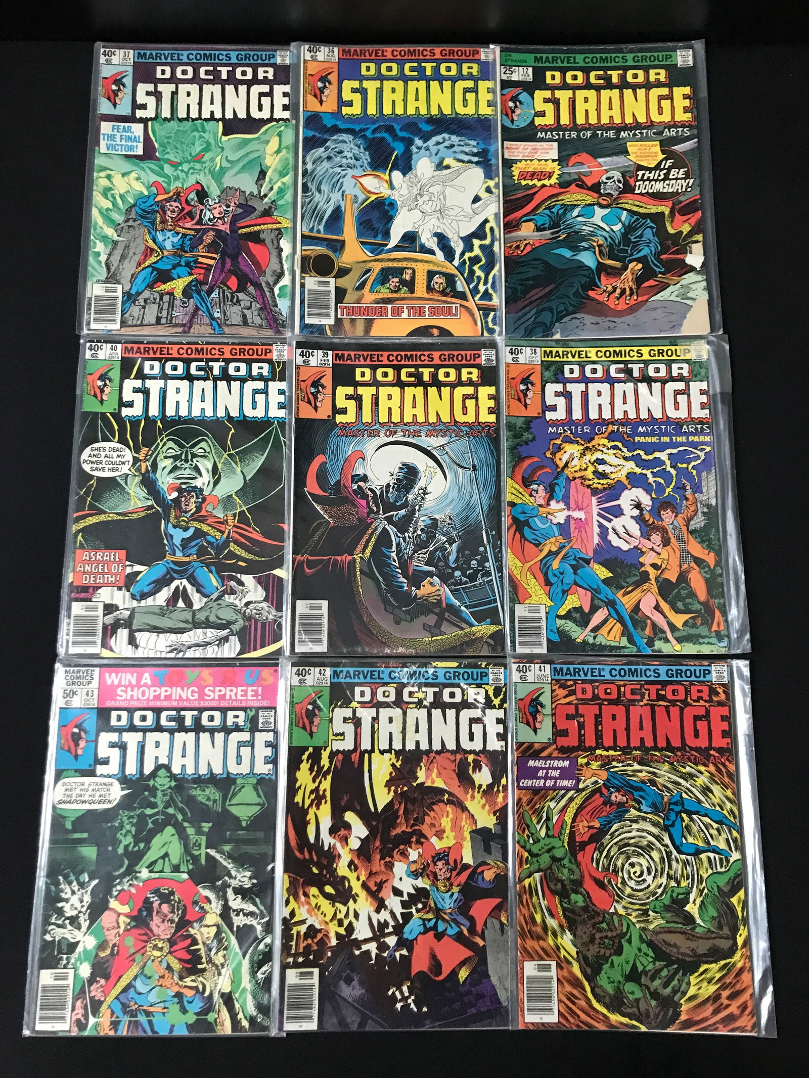 LOT OF 9 DOCTOR STRANGE COMICS - MARVEL COMICS (1 of 1)