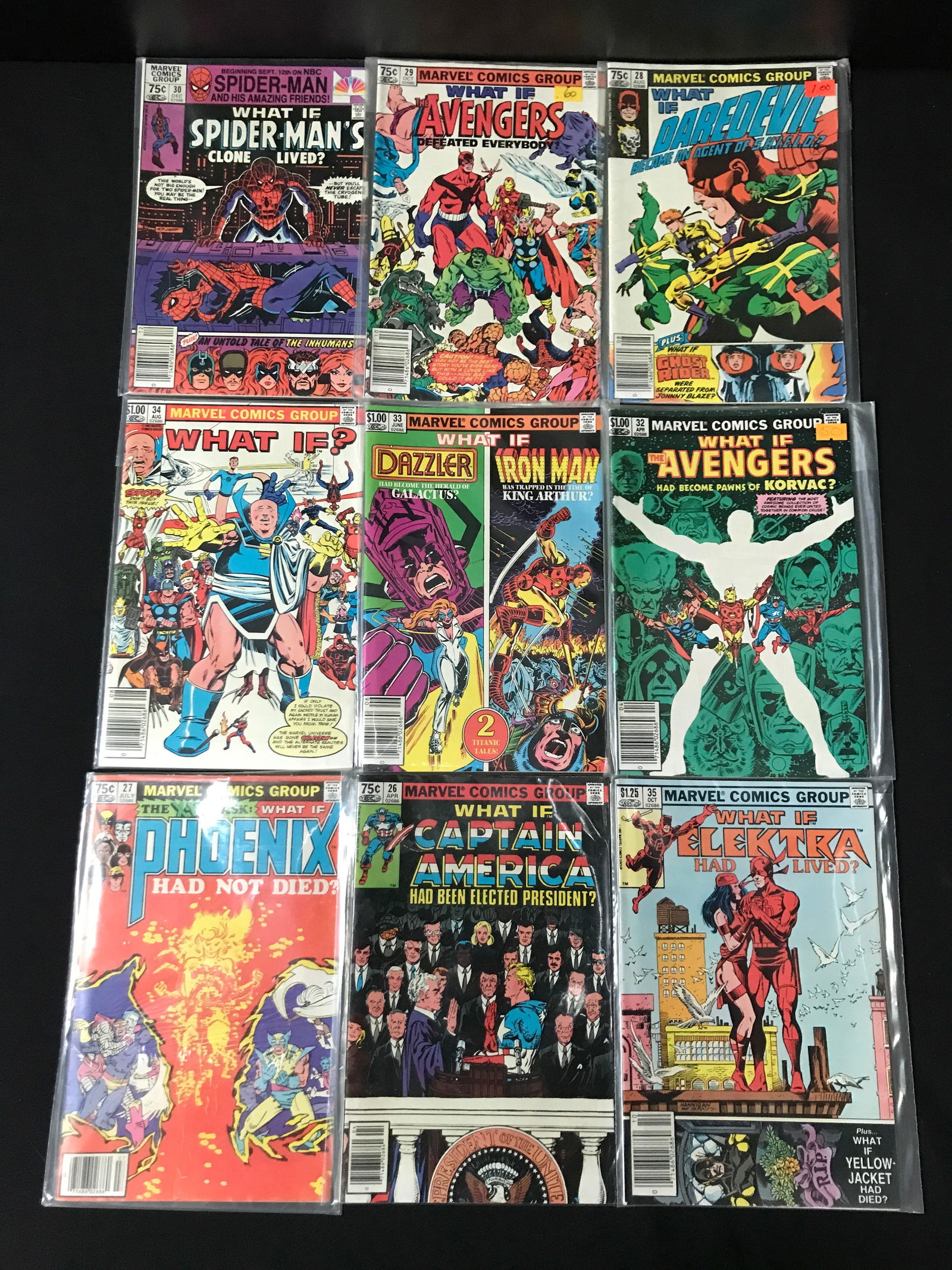 LOT OF 9 MARVEL COMICS - VARIOUS TITLES (1 of 1)