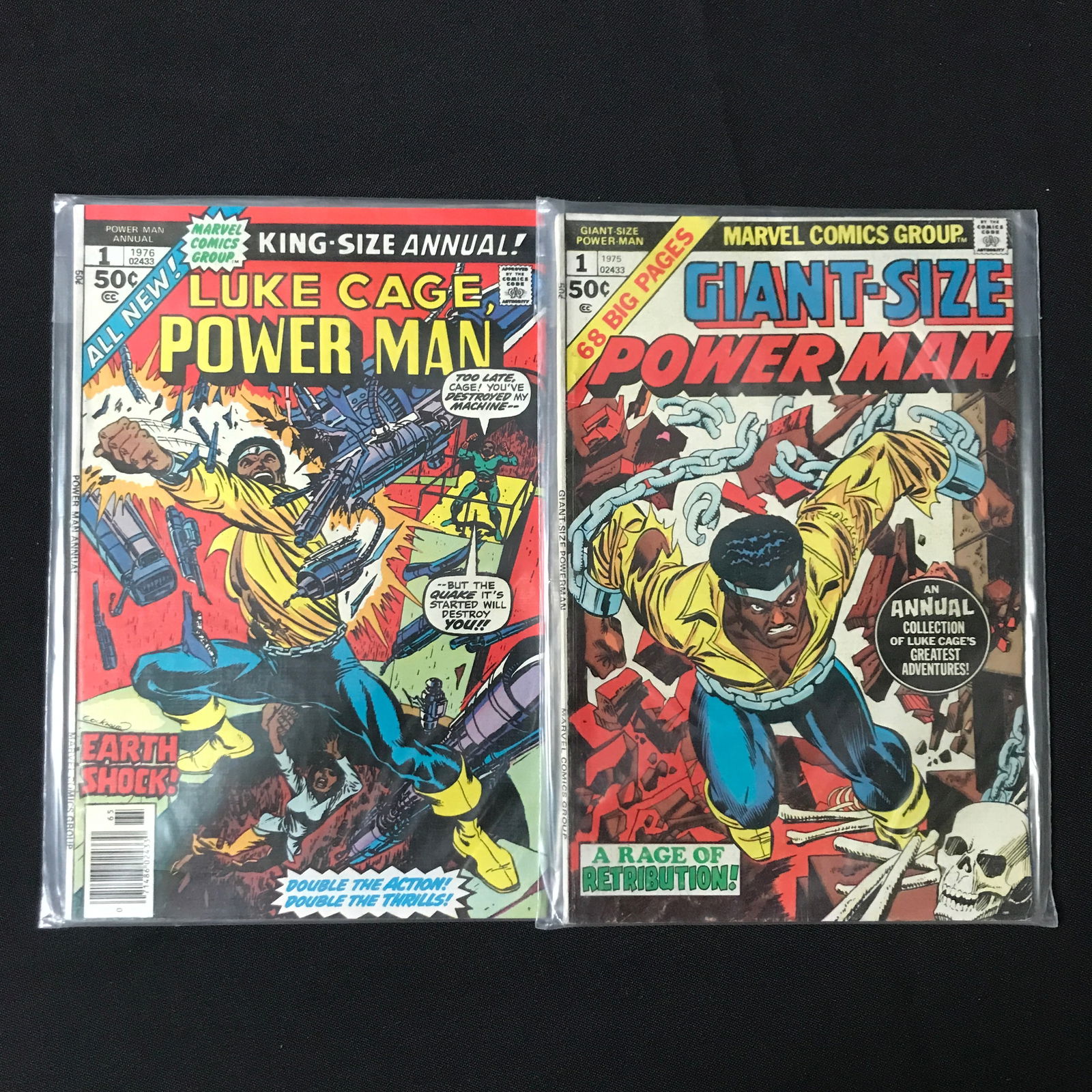 LOT OF 2 GIANT SIZED / KING SIZED ANNUALS BOTH #1'S - MARVEL COMICS (1 of 1)