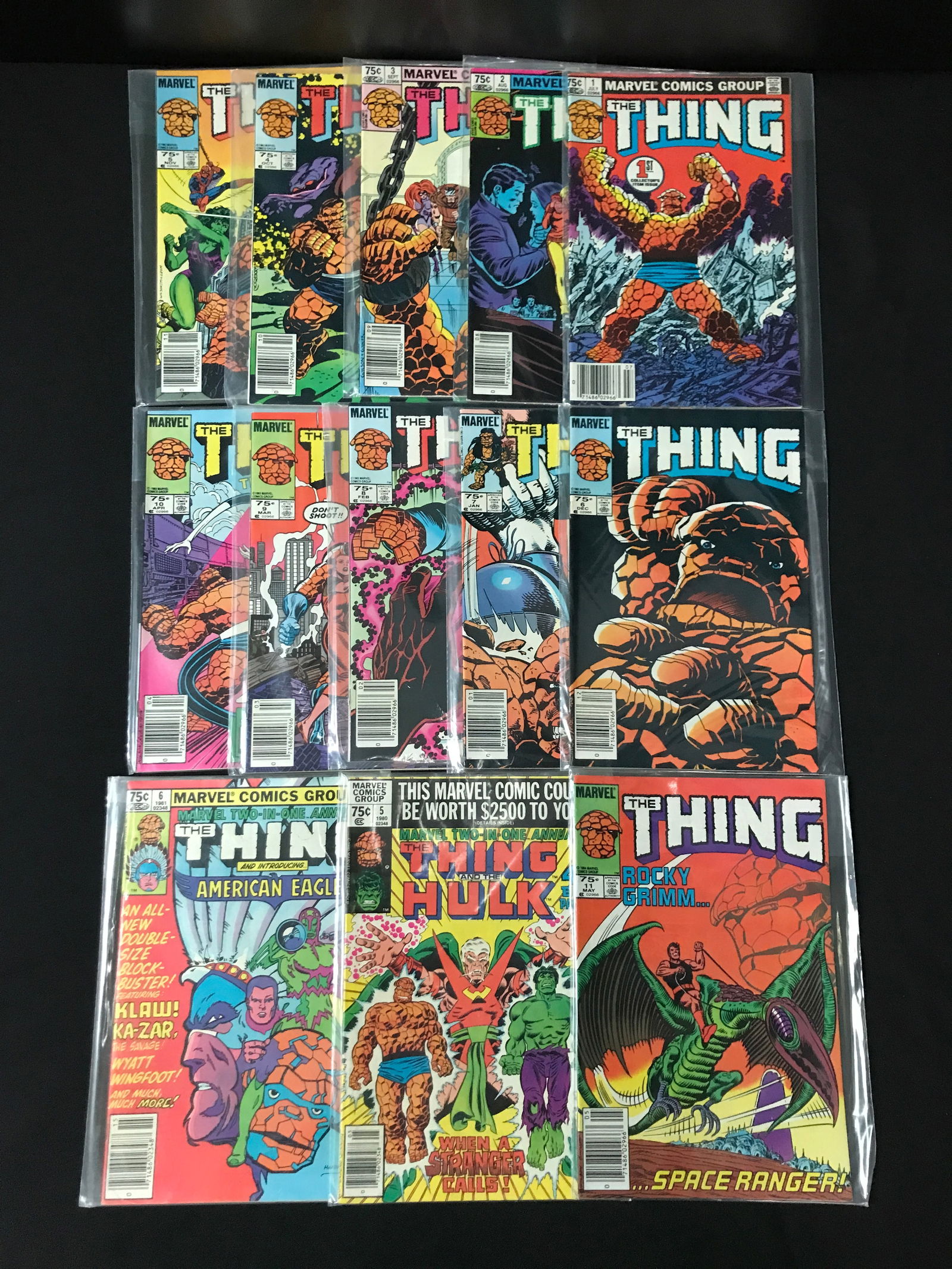 LOT OF 13 THING COMICS - MARVEL COMICS (1 of 1)