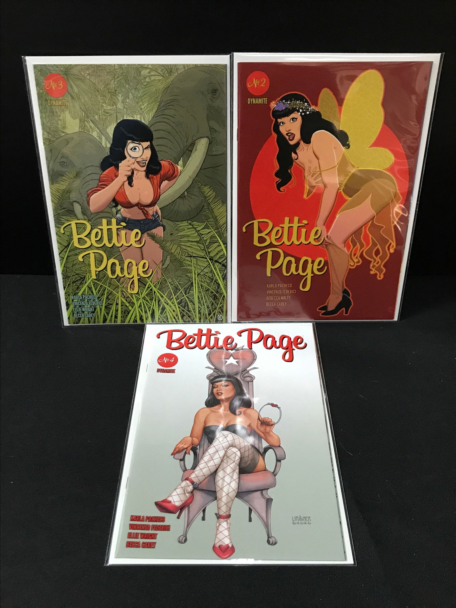 LOT OF 3 BETTIE PAGE COMICS #2-4 - DYNAMITE COMICS (1 of 1)