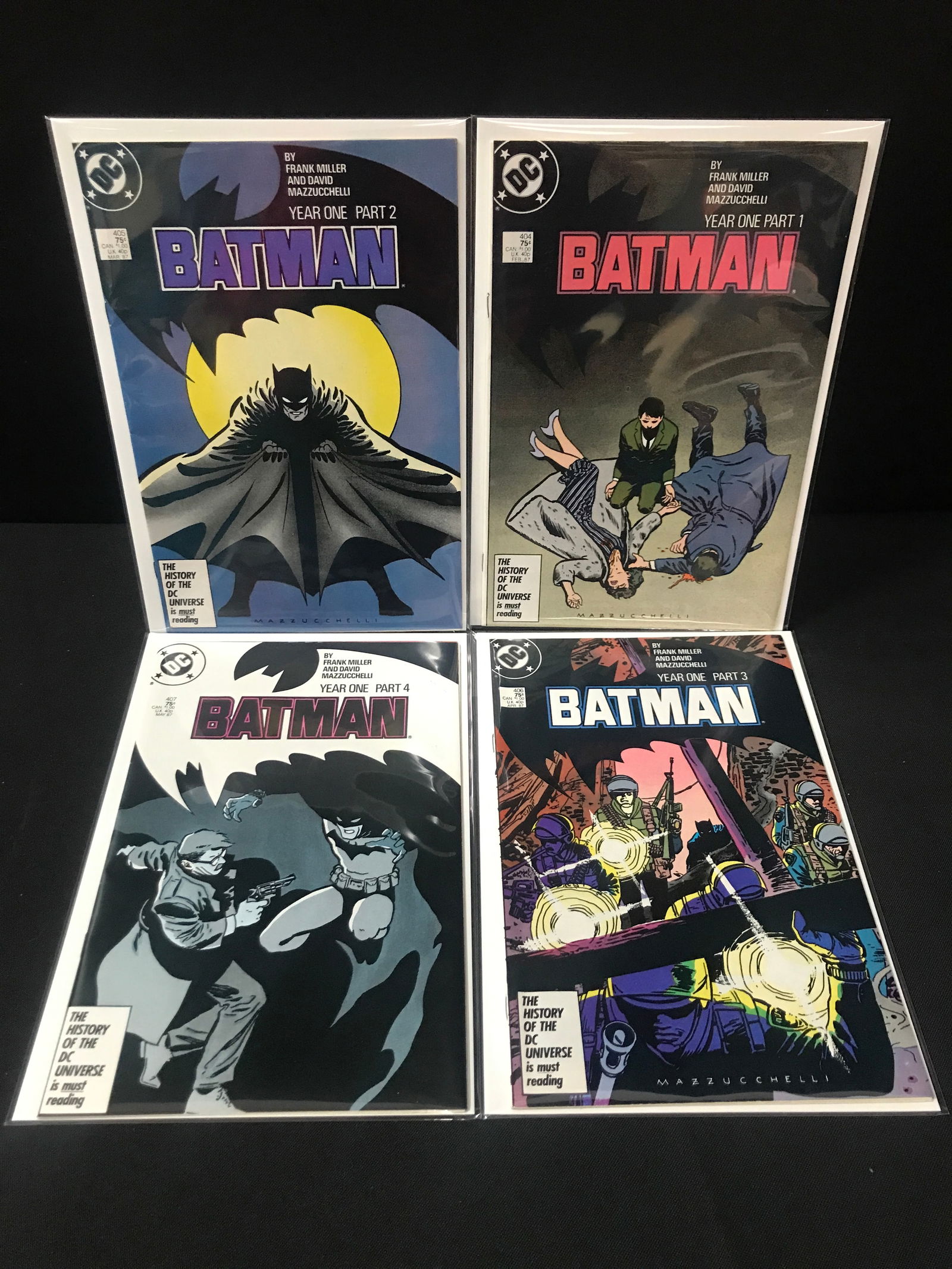 LOT OF 4 BATMAN YEAR ONE COMICS #1-4 OF 4 - DC COMICS (1 of 1)