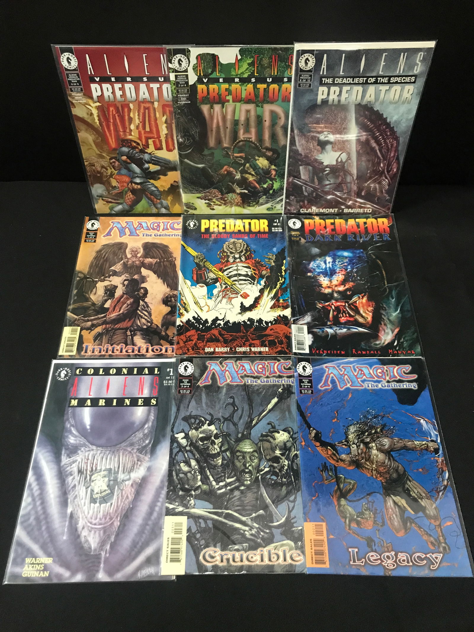 LOT OF 9 COMICS FEATURING THE PREDATOR - DARK HORSE COMICS (1 of 1)