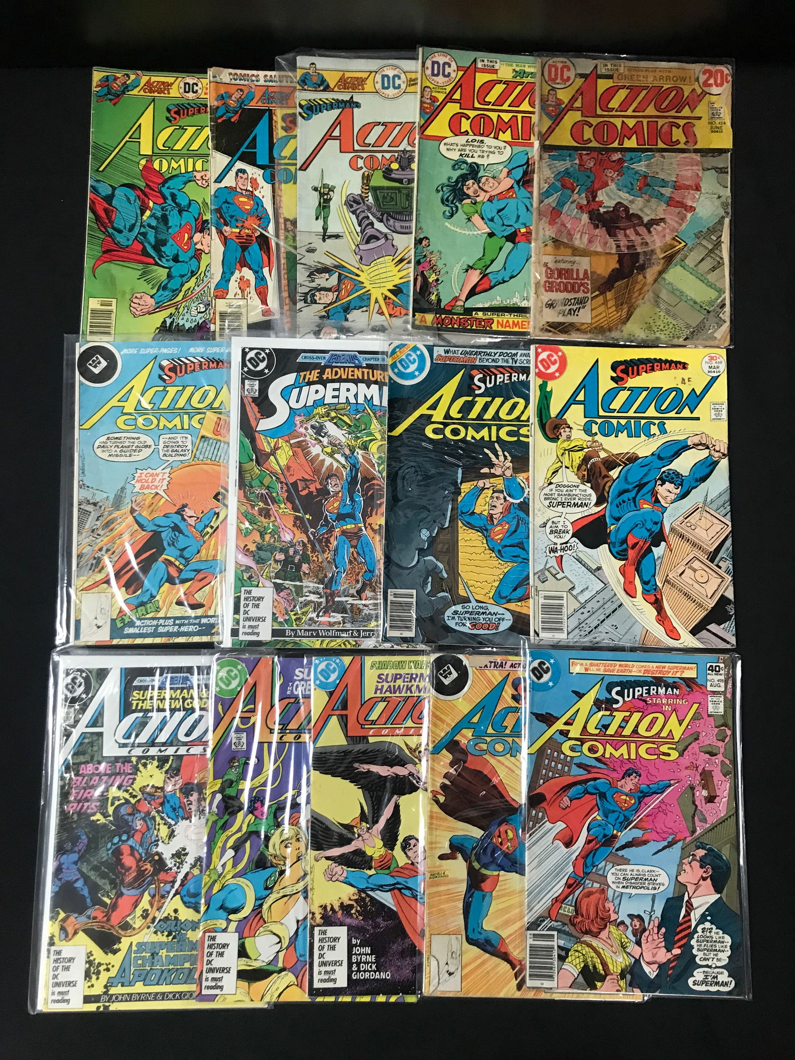 LOT OF 13 ACTION COMICS - DC COMICS (1 of 1)
