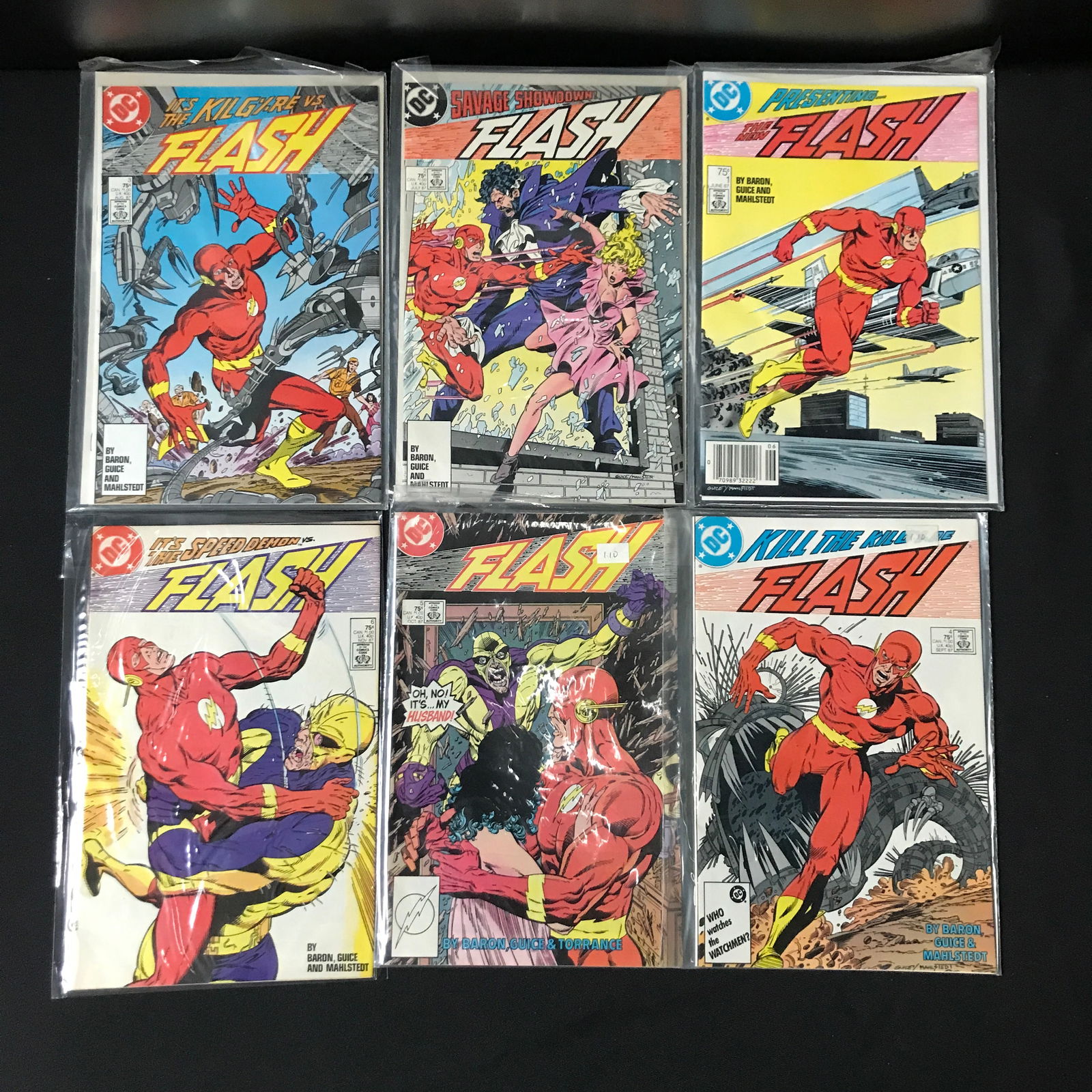 LOT OF 9 FLASH COMICS - DC COMICS (1 of 1)