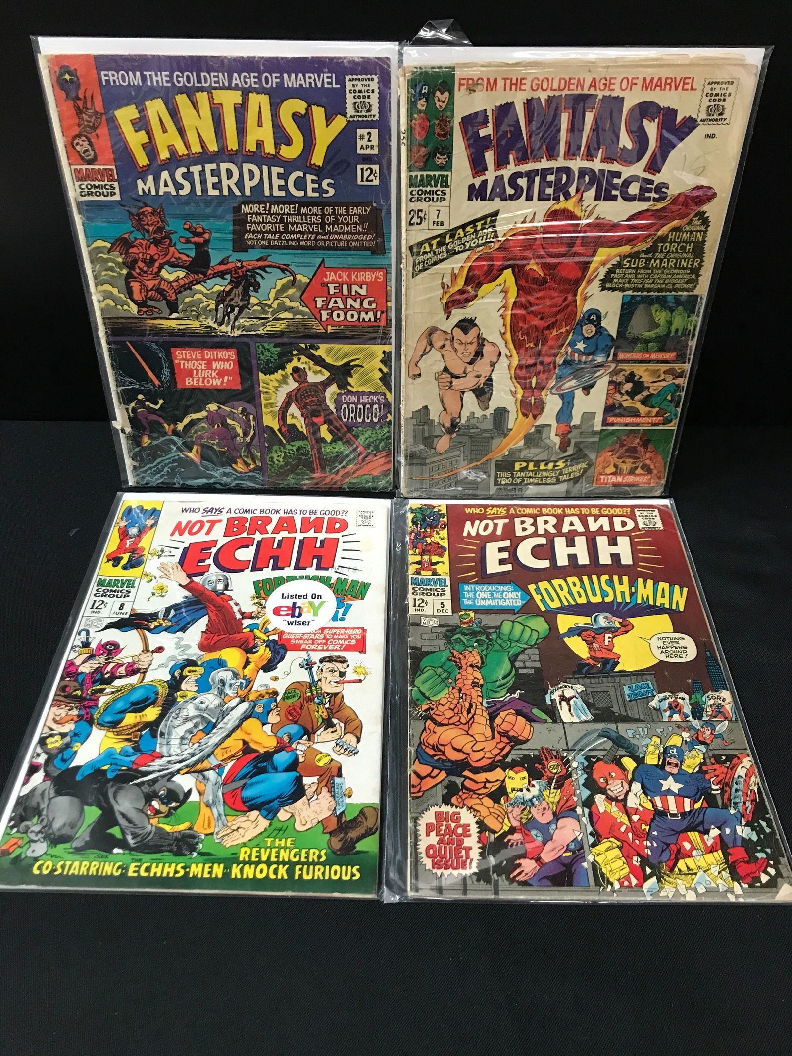 LOT OF 4 MARVEL COMICS INCLUDING 2 X FANTASY MASTERPIECES AND 2 X NOT BRAND ECH (1 of 1)