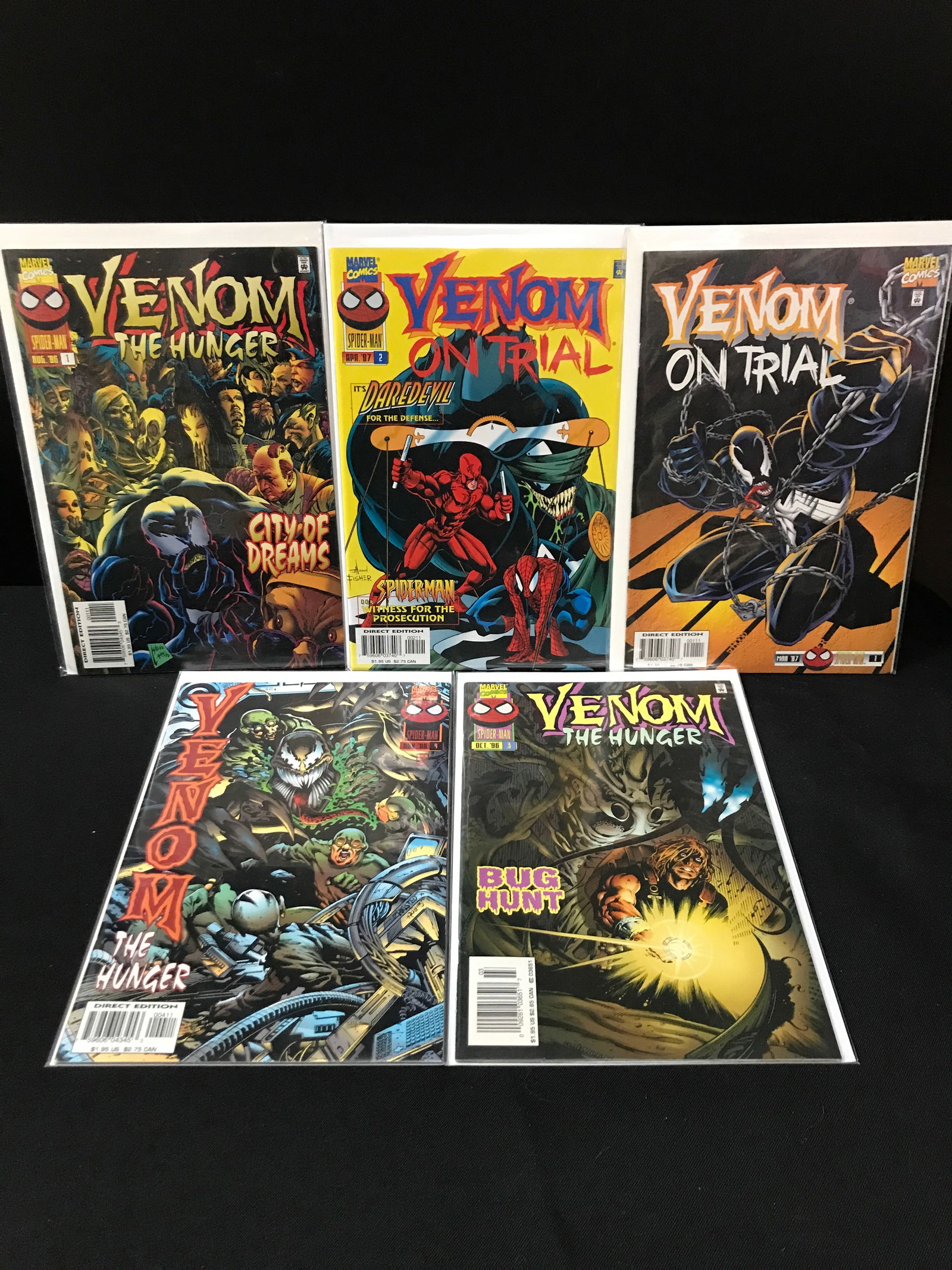LOT OF 5 VENOM COMICS - MARVEL COMICS (1 of 1)