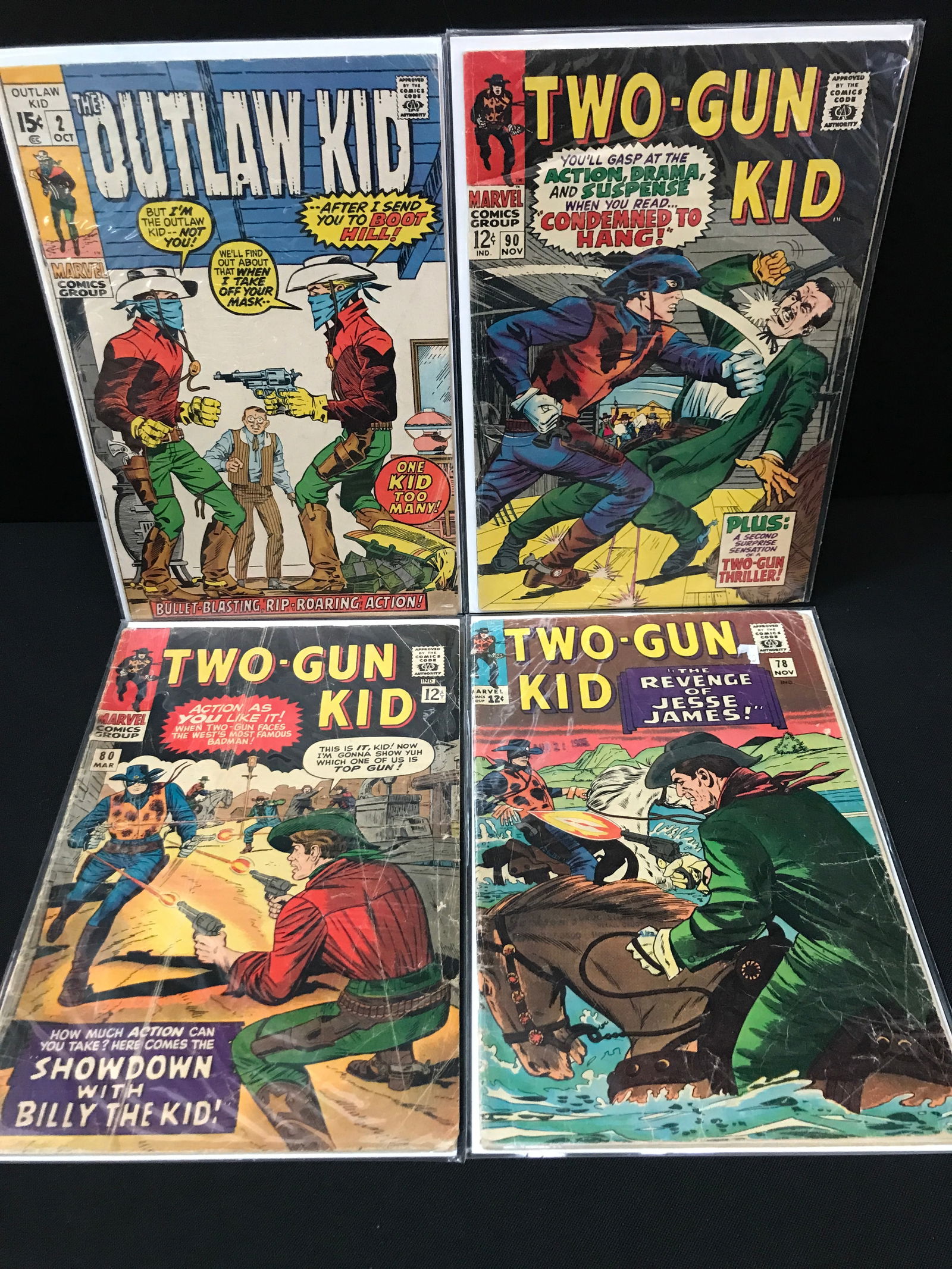 LOT OF 4 WESTERN STYLE COMICS - MARVEL COMICS (1 of 1)