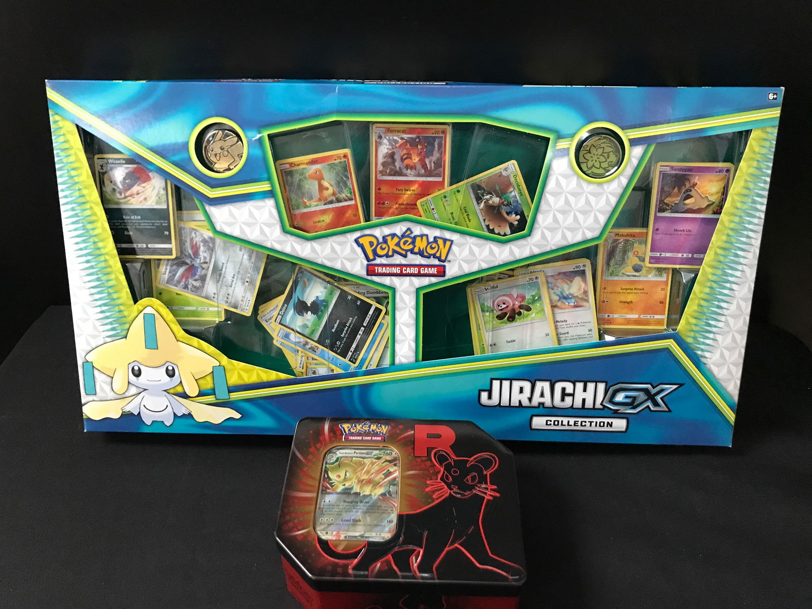 POKEMON TCG JIRACHI EX COLLECTION AND TEAM ROCKET TIN: Prices are in Canadian dollars
