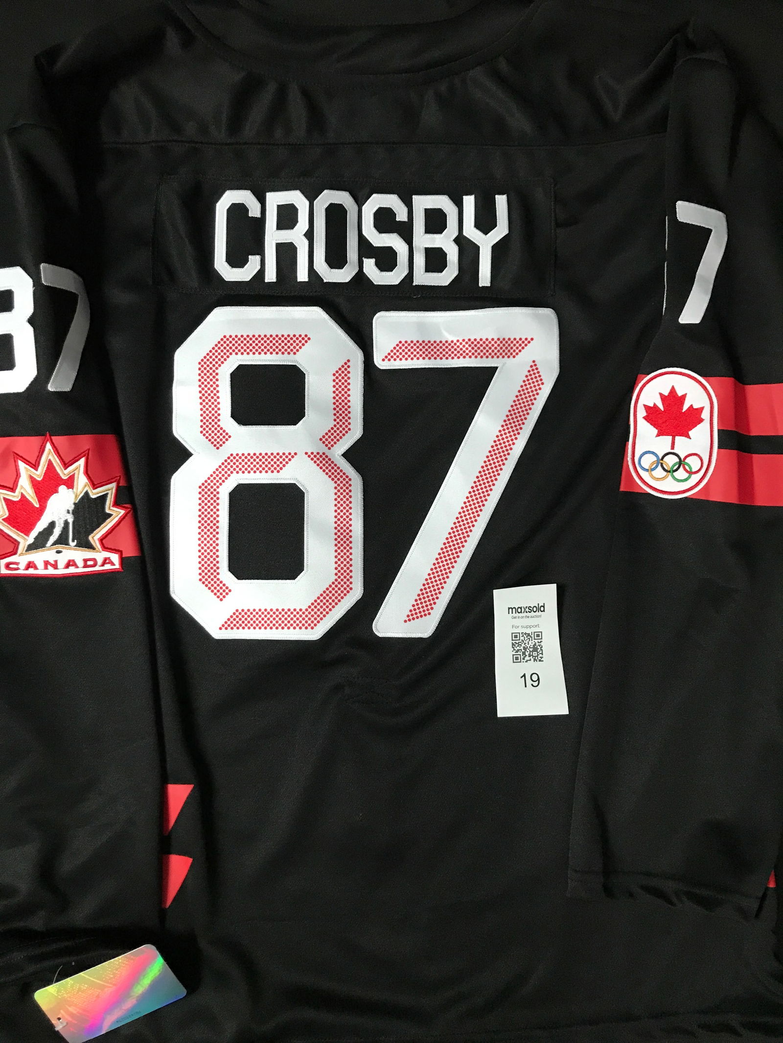 SIDNEY CROSBY SIGNED HOCKEY CANADA 2026 OLYMPIC JERSEY (1 of 3)