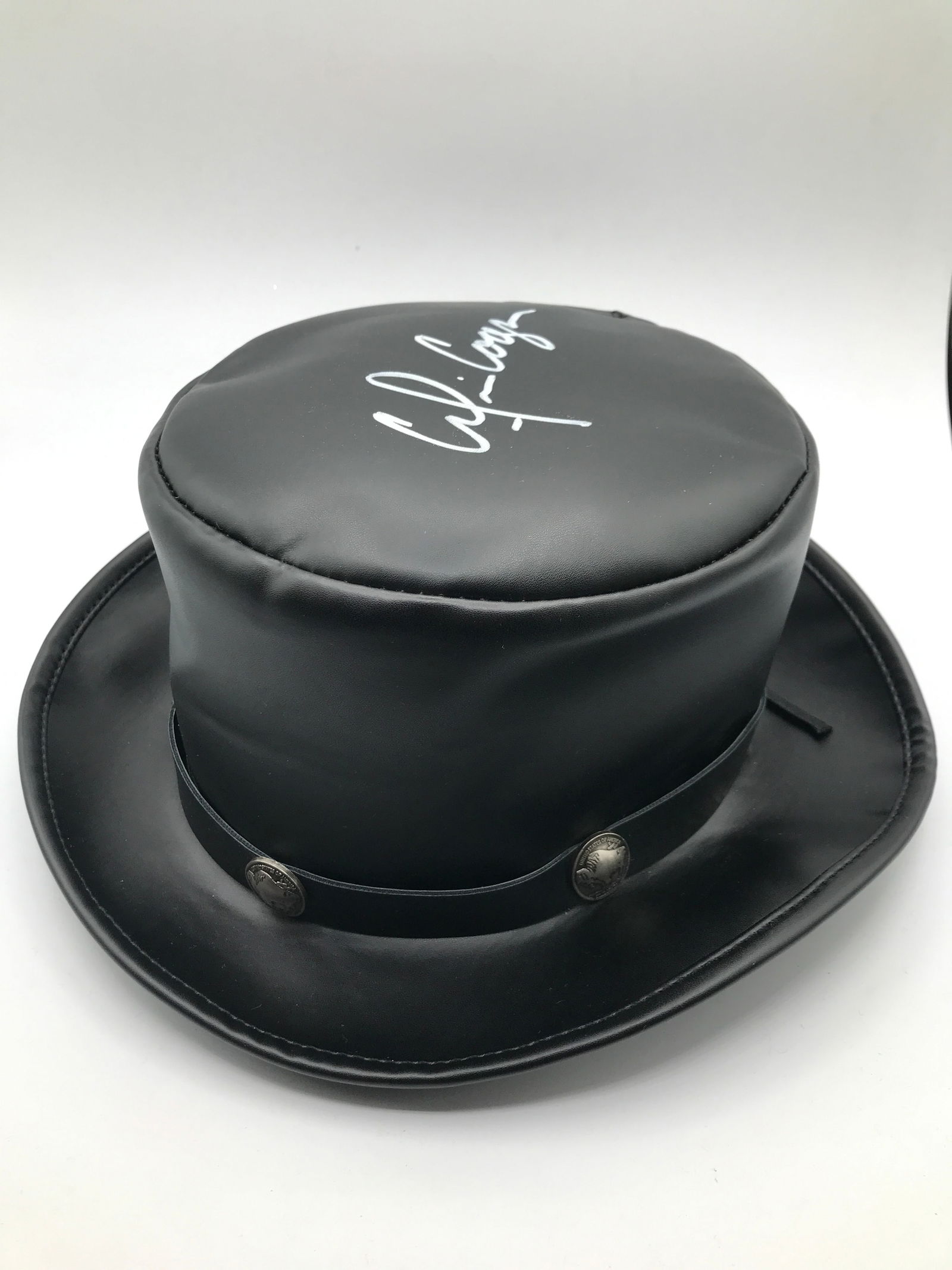 ALICE COOPER SIGNED BLACK TOP HAT - CELEBRITY AUTHENTICS COA COA: Prices are in Canadian dollars