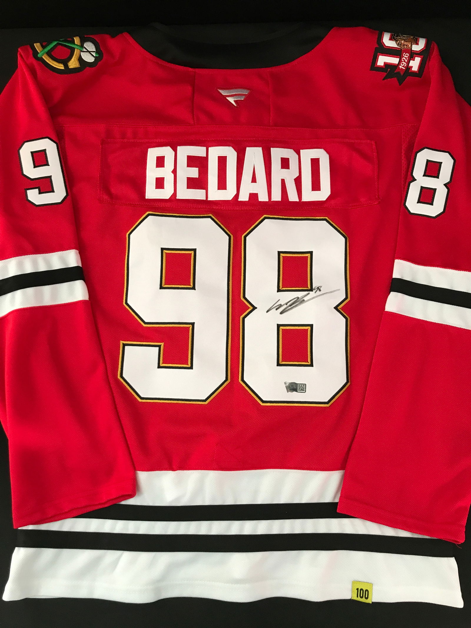 CONNOR BEDARD SIGNED CHICAGO BLACKHAWKS JERSEY - ACE COA (1 of 3)