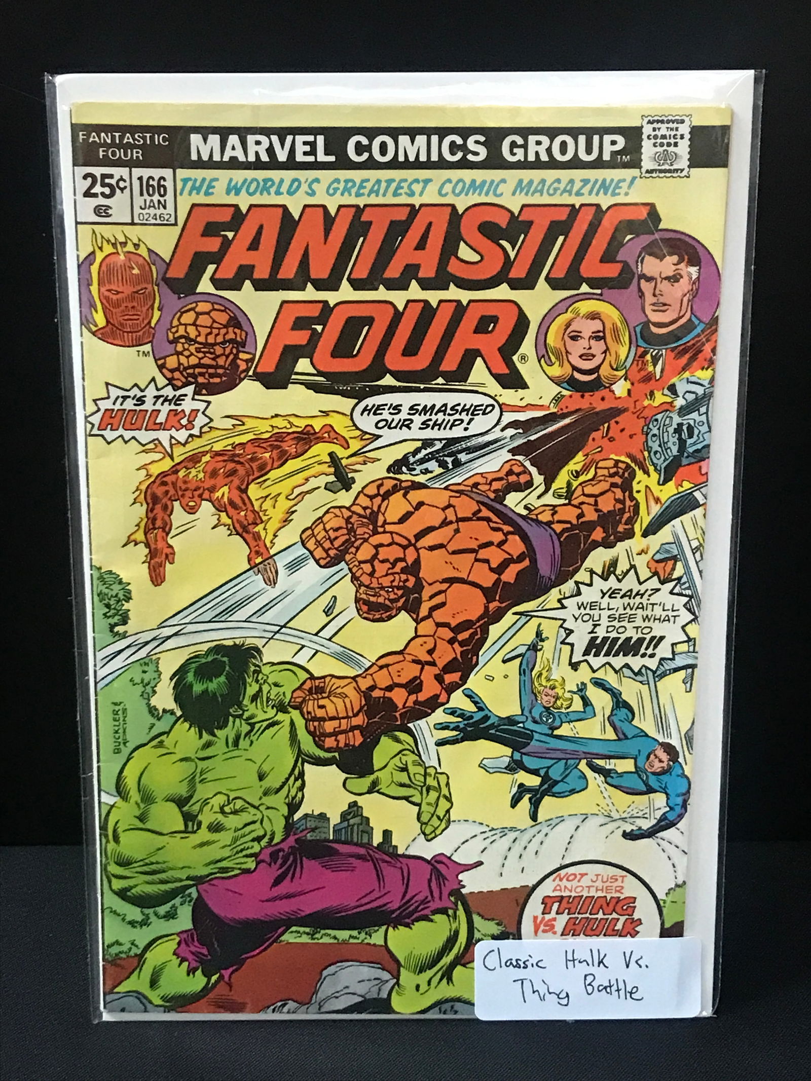 FANTASTIC FOUR #66 CLASSIC HULK VS THE THING - MARVEL COMICS (1 of 1)