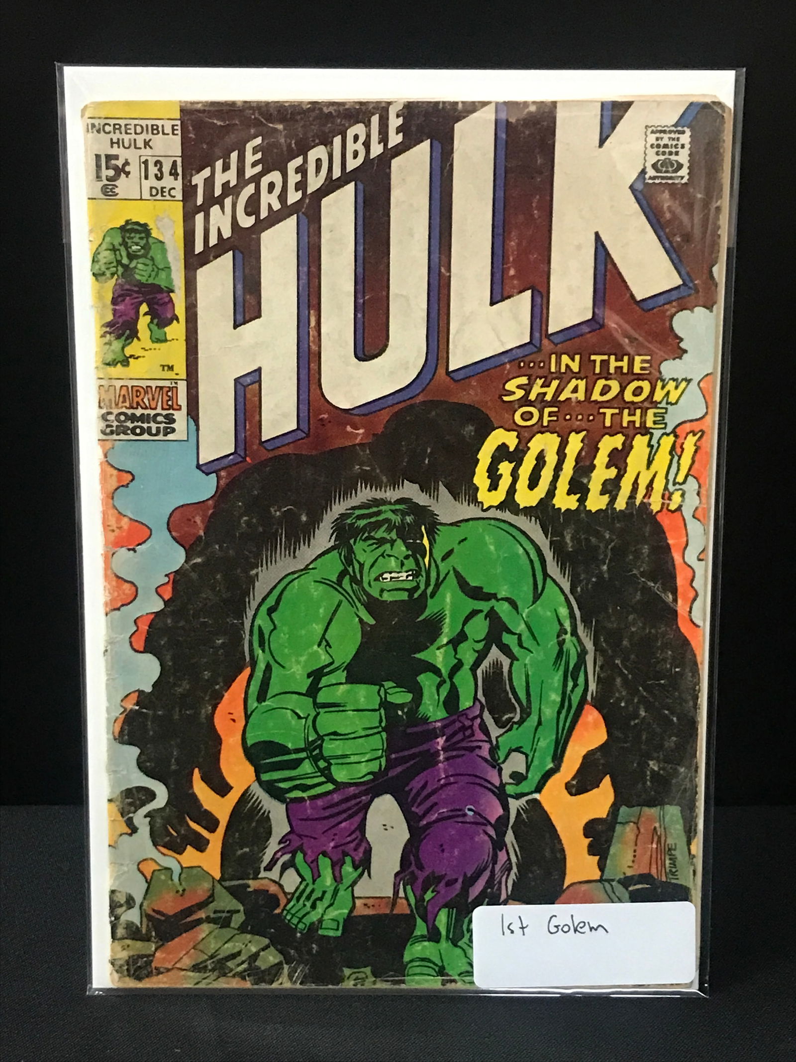 THE INCredible Hulk #134 1ST GOLEM - MARVEL COMICS (1 of 1)