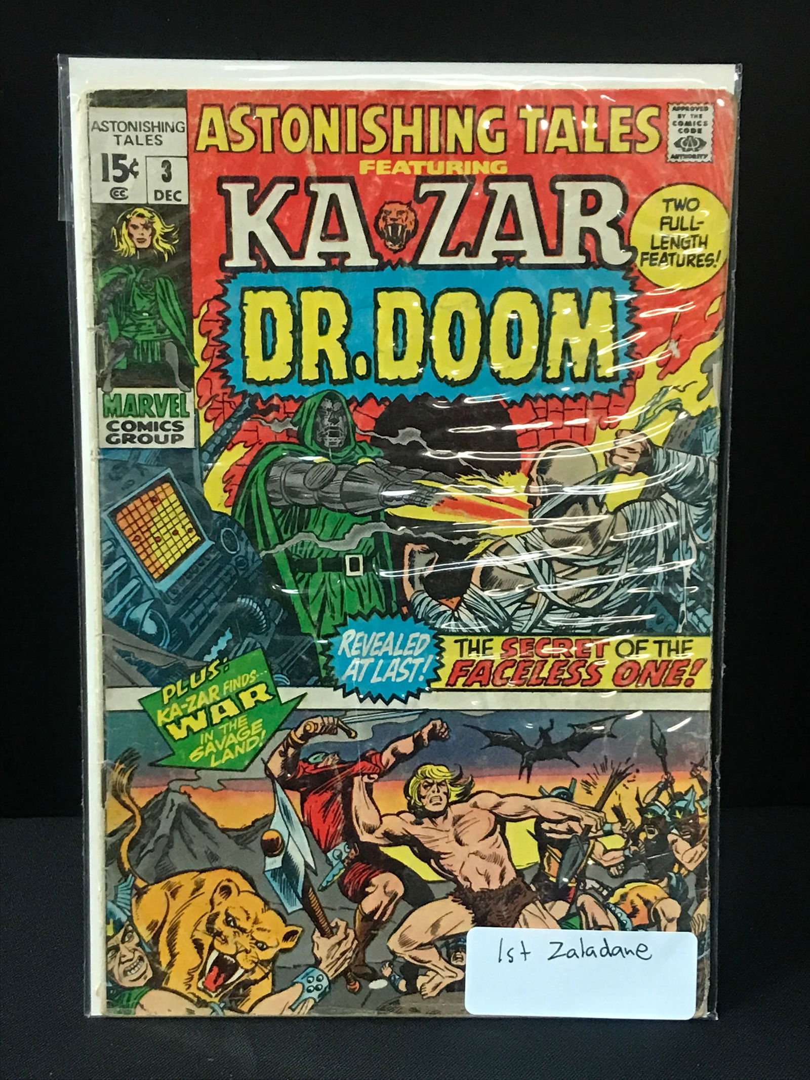 ASTONISHING TALES #3 1ST ZALADANE - MARVEL COMICS (1 of 1)