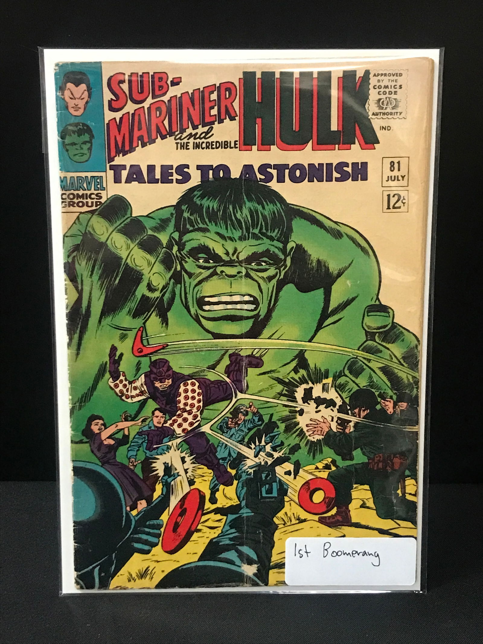TALES TO ASTONISH #81 1ST BOOMERANG - MARVEL COMICS (1 of 1)