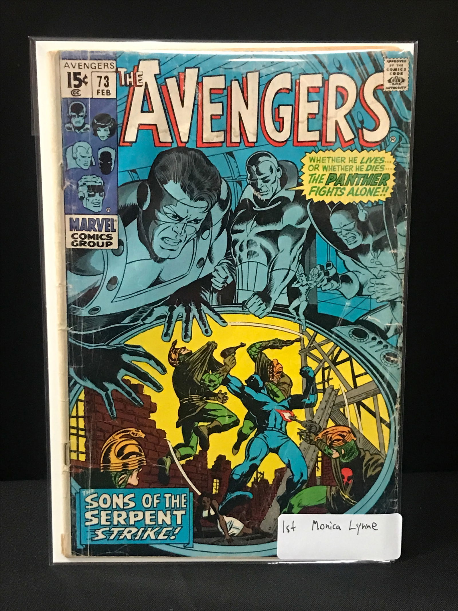 THE AVENGERS #73 1ST MONICA LYNNE - MARVEL COMICS (1 of 1)