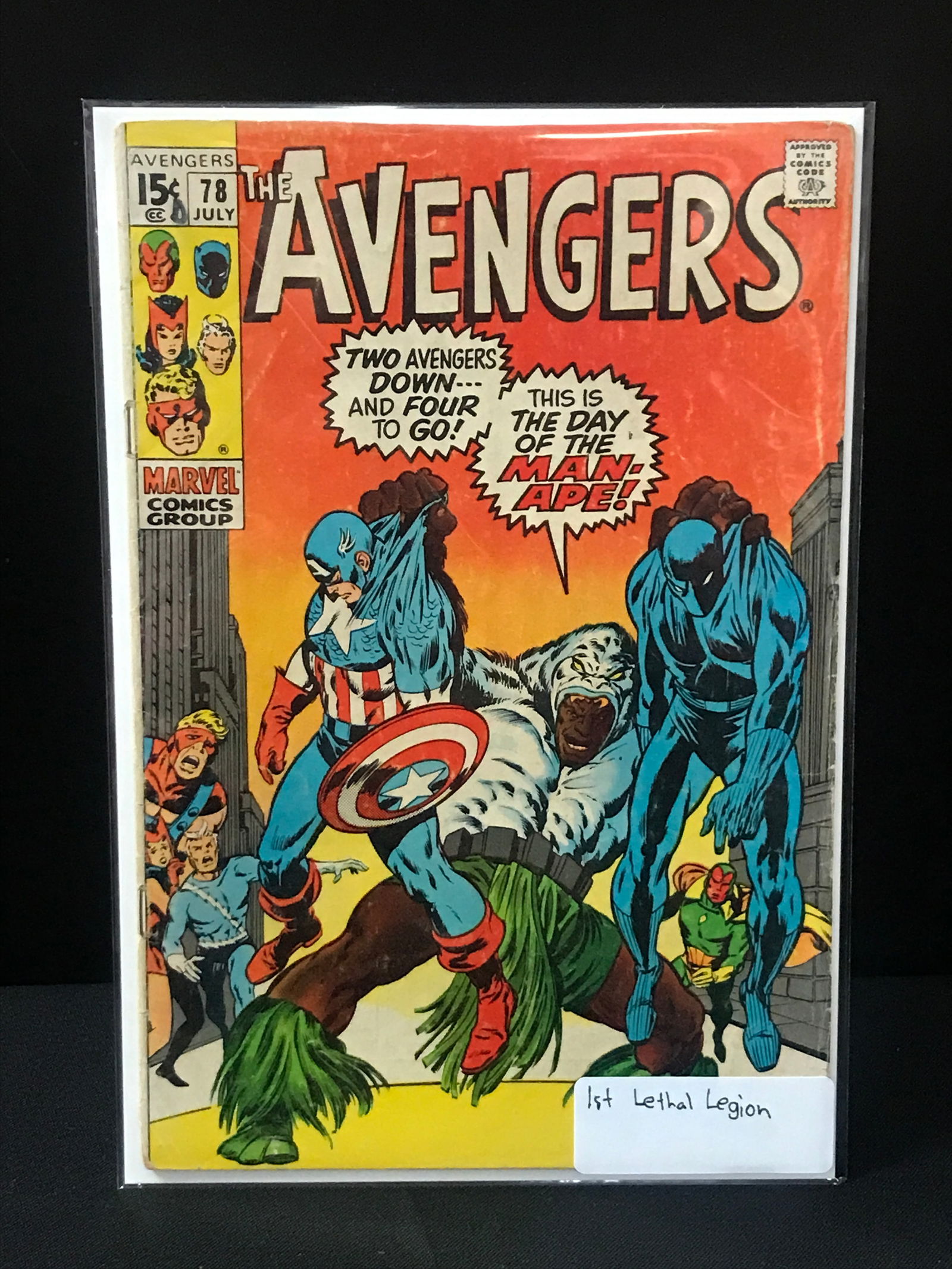 THE AVENGERS #78 1ST LETHAL LEGION - MARVEL COMICS (1 of 1)
