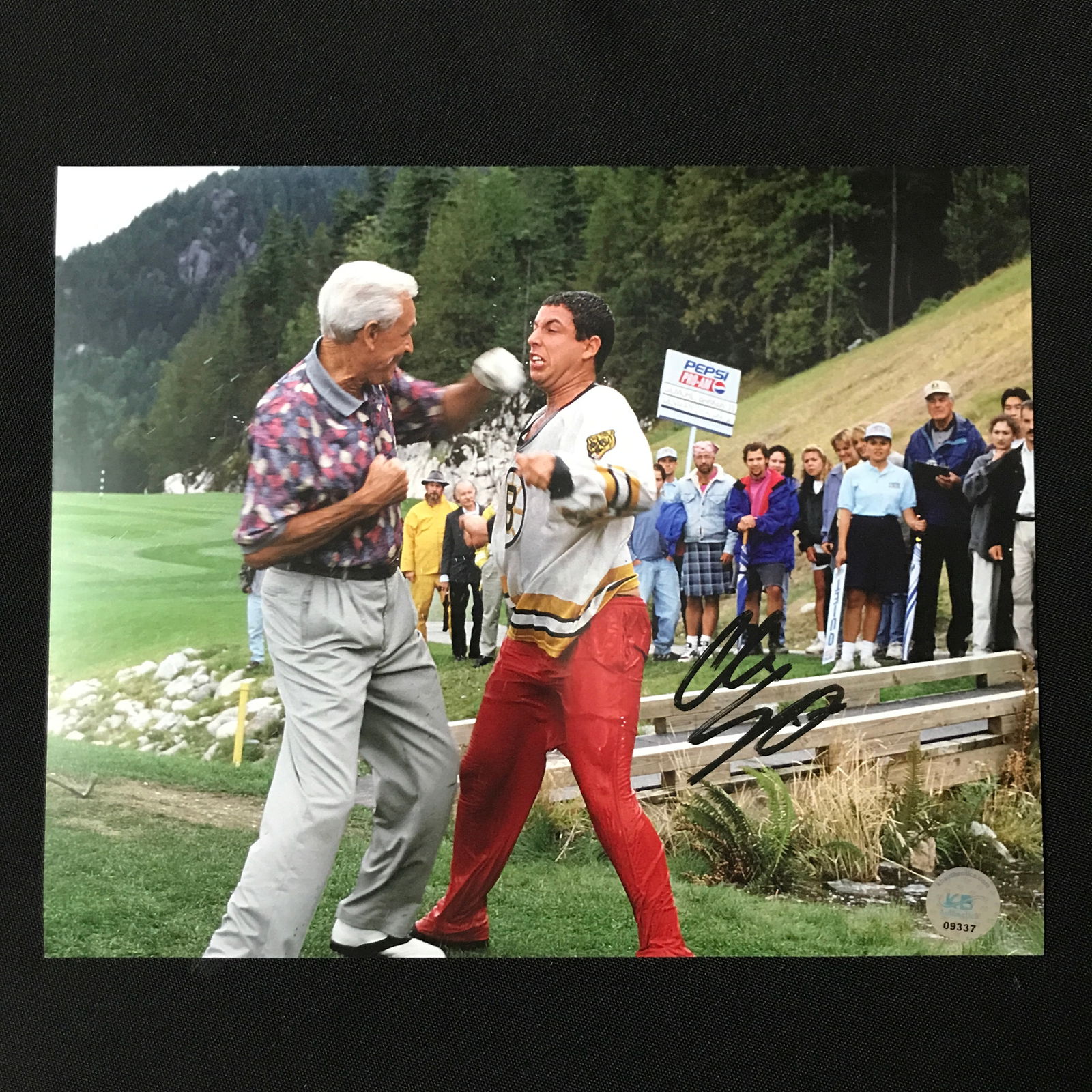 Adam Sandler SIGNED Happy Gilmore 8X10 - KB COA: Prices are in Canadian dollars