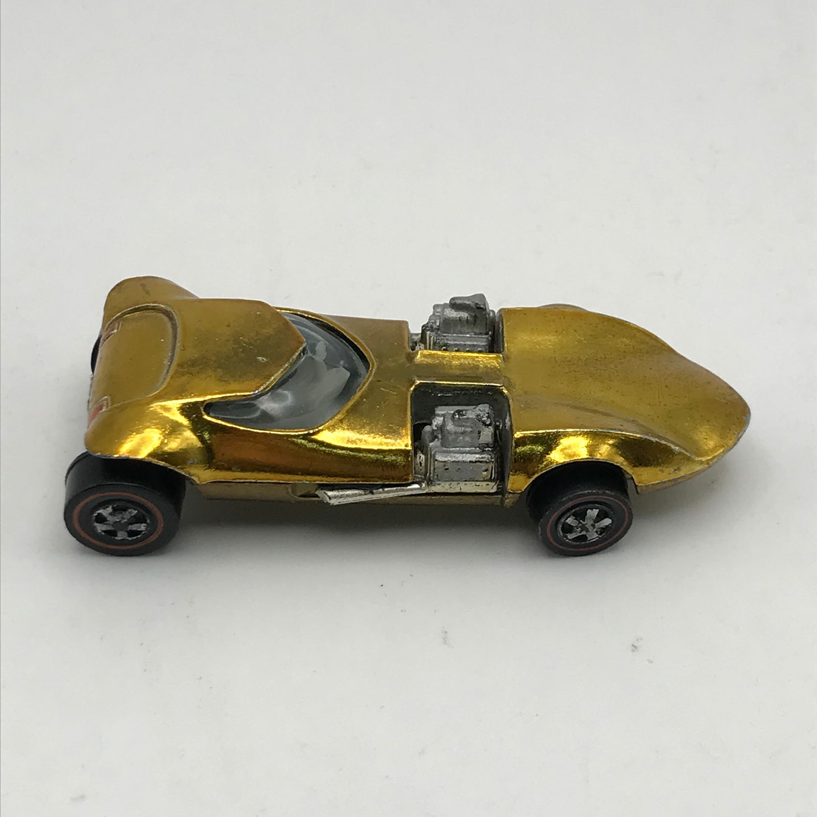 1968 HOT WHEELS REDLINE TWIN MILL DIECAST CAR IN GOLD (1 of 4)