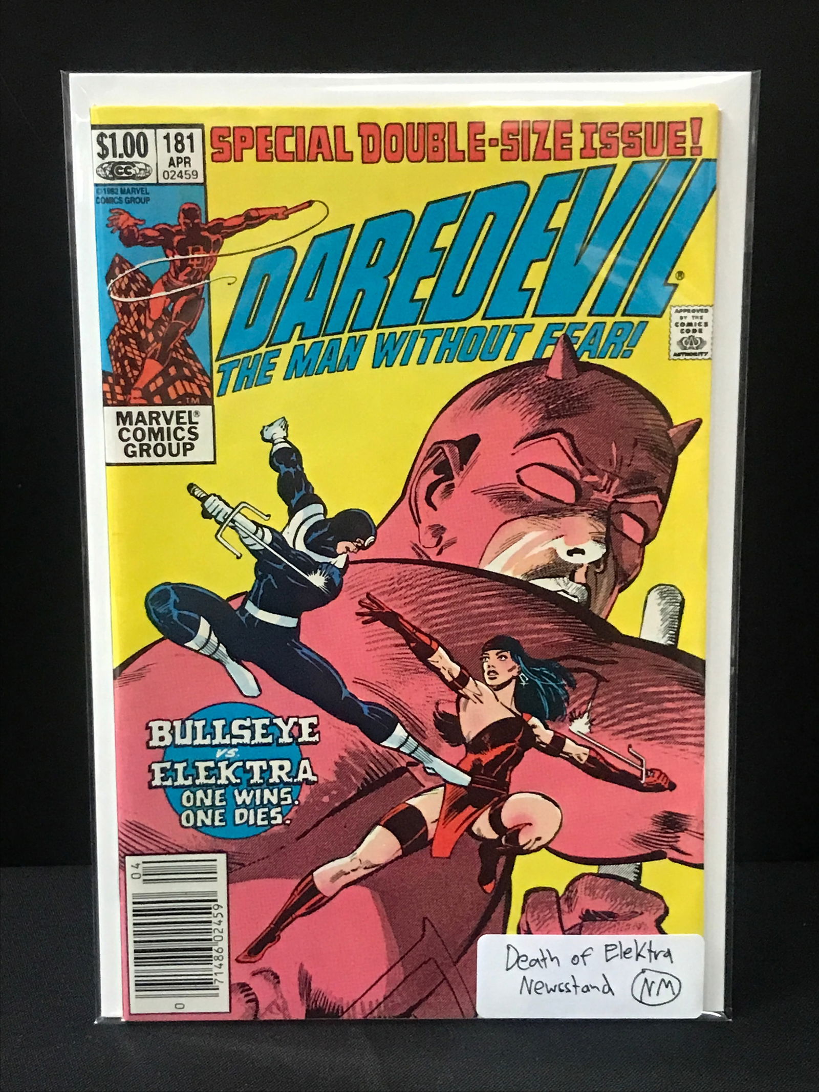 DAREDEVIL #181 DEATH OF ELEKTRA - MARVEL COMICS (1 of 1)