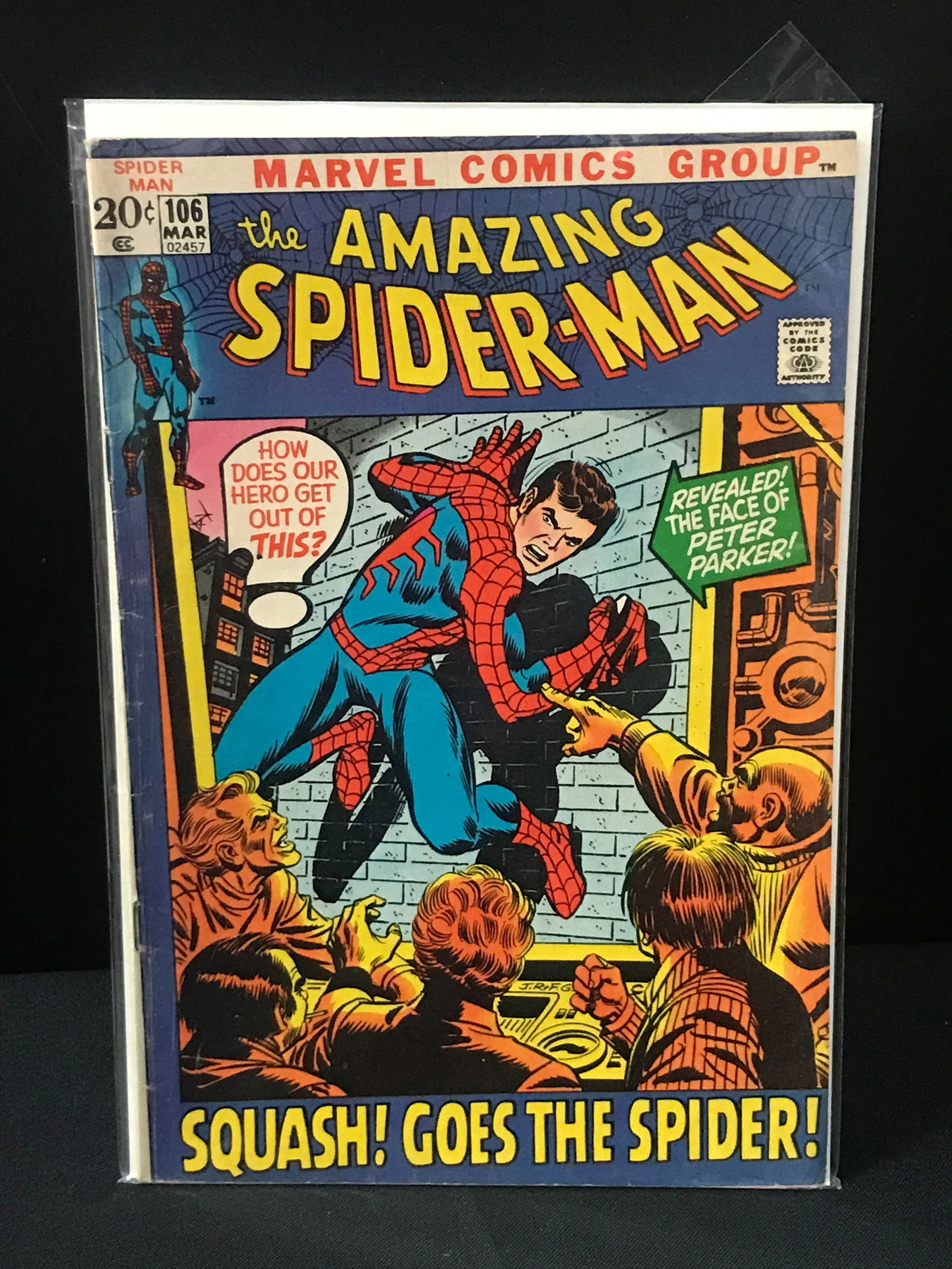 THE AMAZING SPIDERMAN #106 - MARVEL COMICS (1 of 1)